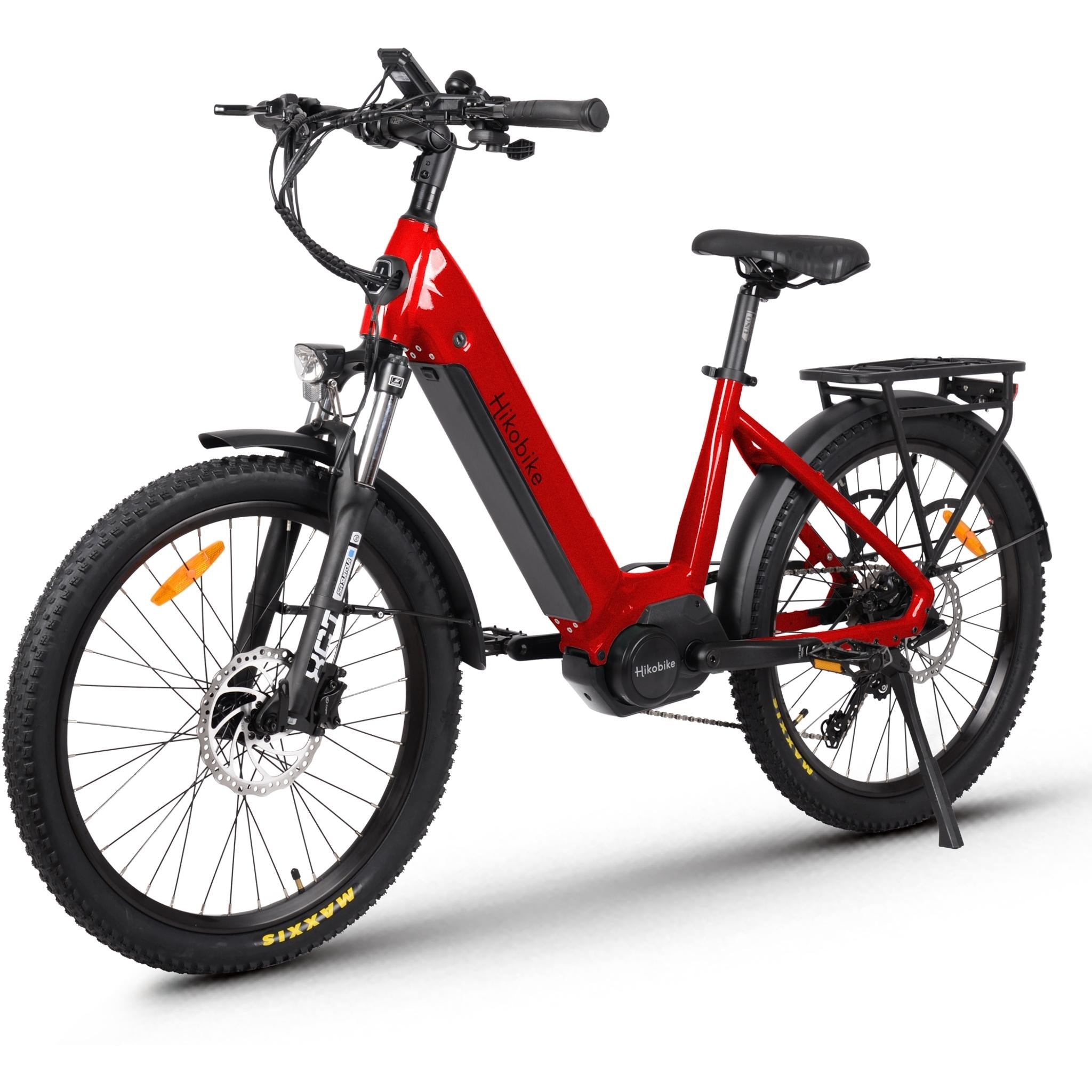 Hiko Swift 24" Electric Hybrid Bike Red