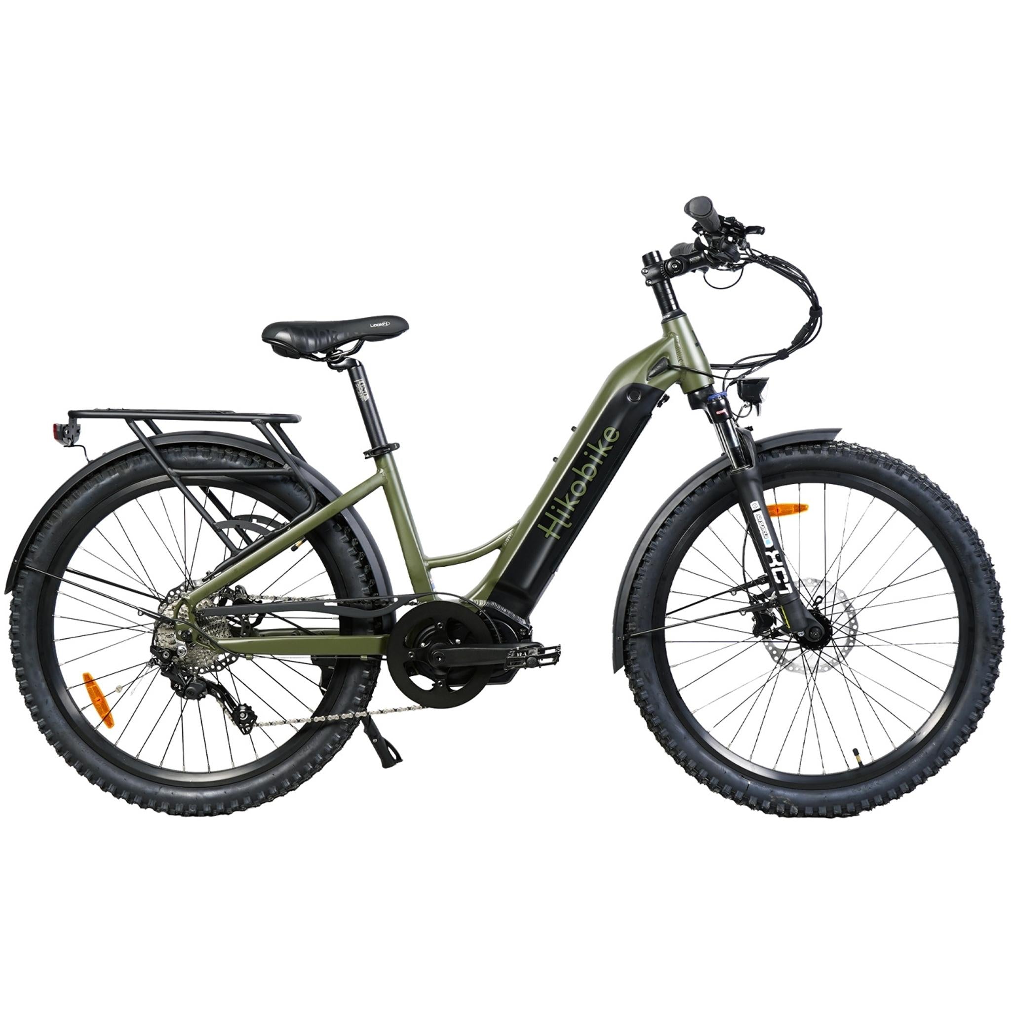 Hiko Vibe Electric Hybrid Bike 672Wh Battery Olive
