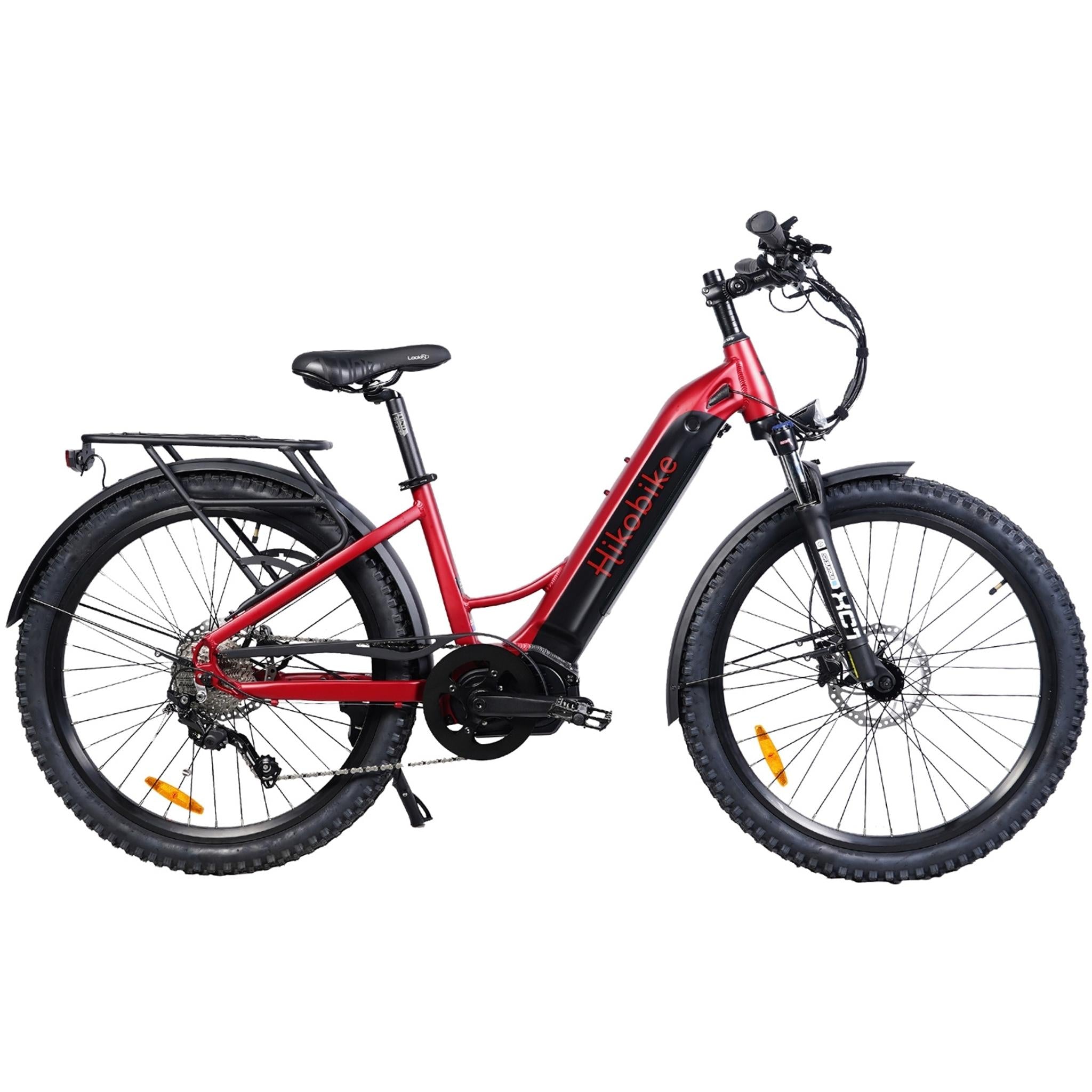 Hiko Vibe Electric Hybrid Bike 672Wh Battery Red
