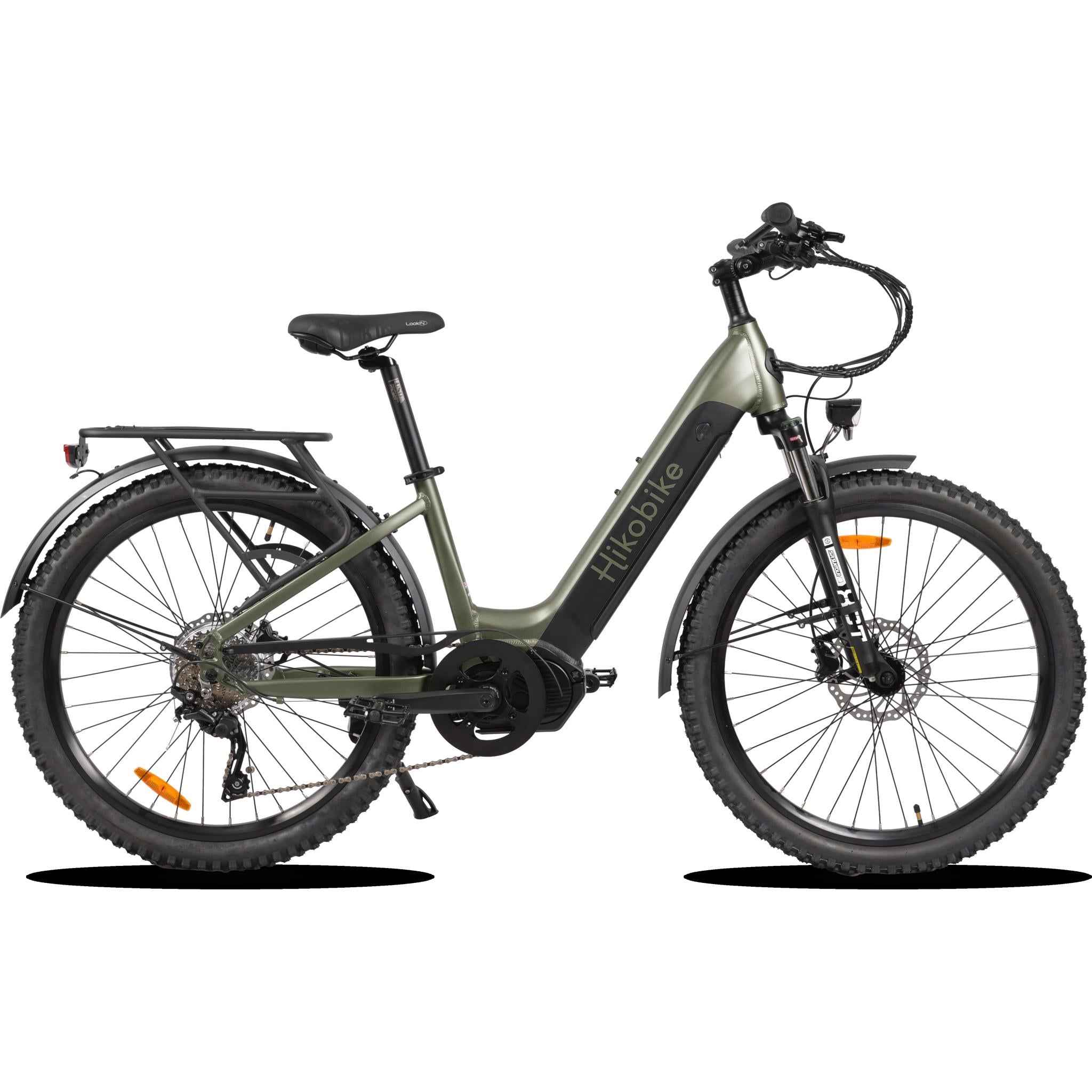 Hiko Vibe Electric Hybrid Bike 720Wh Battery Olive
