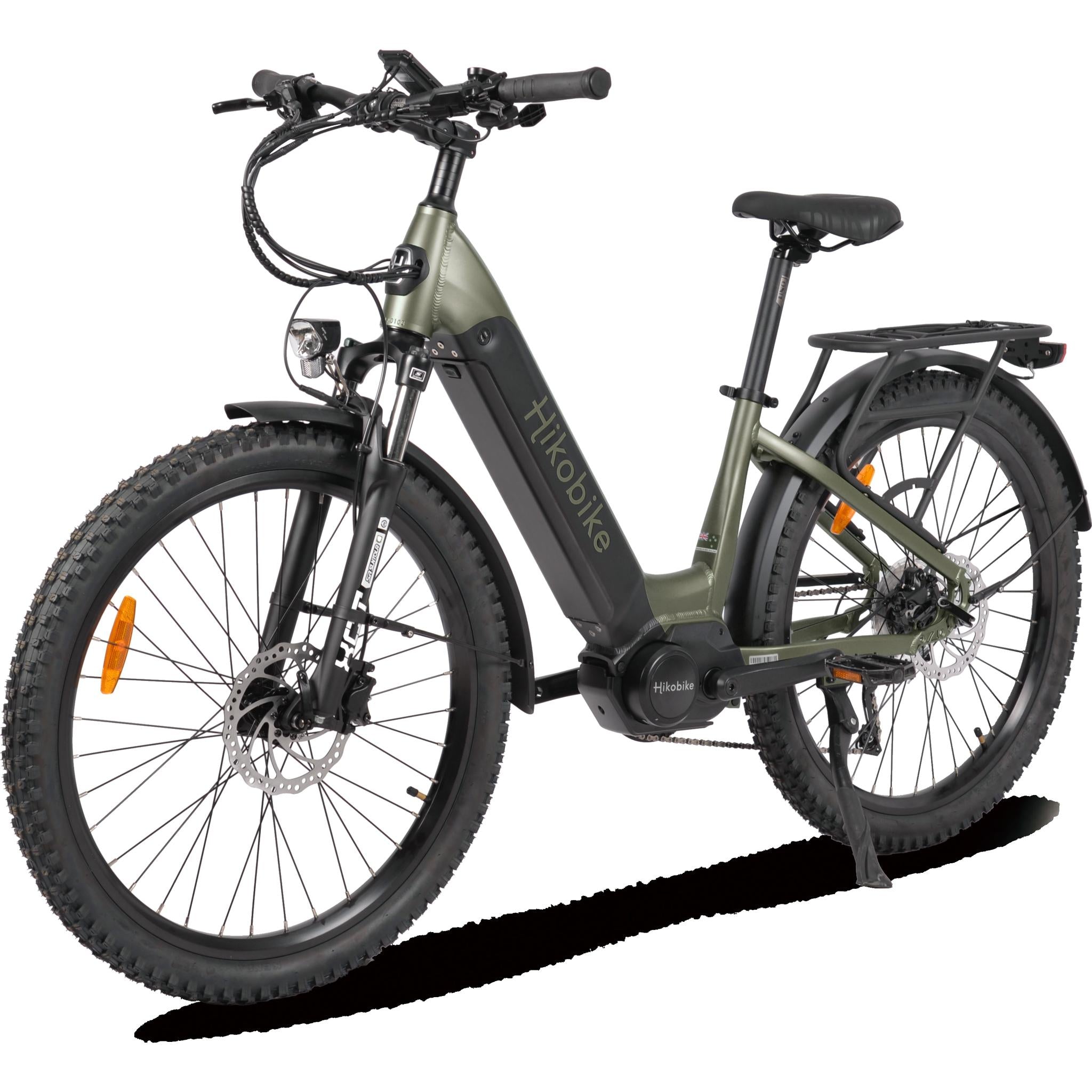Hiko Vibe Electric Hybrid Bike 720Wh Battery Olive