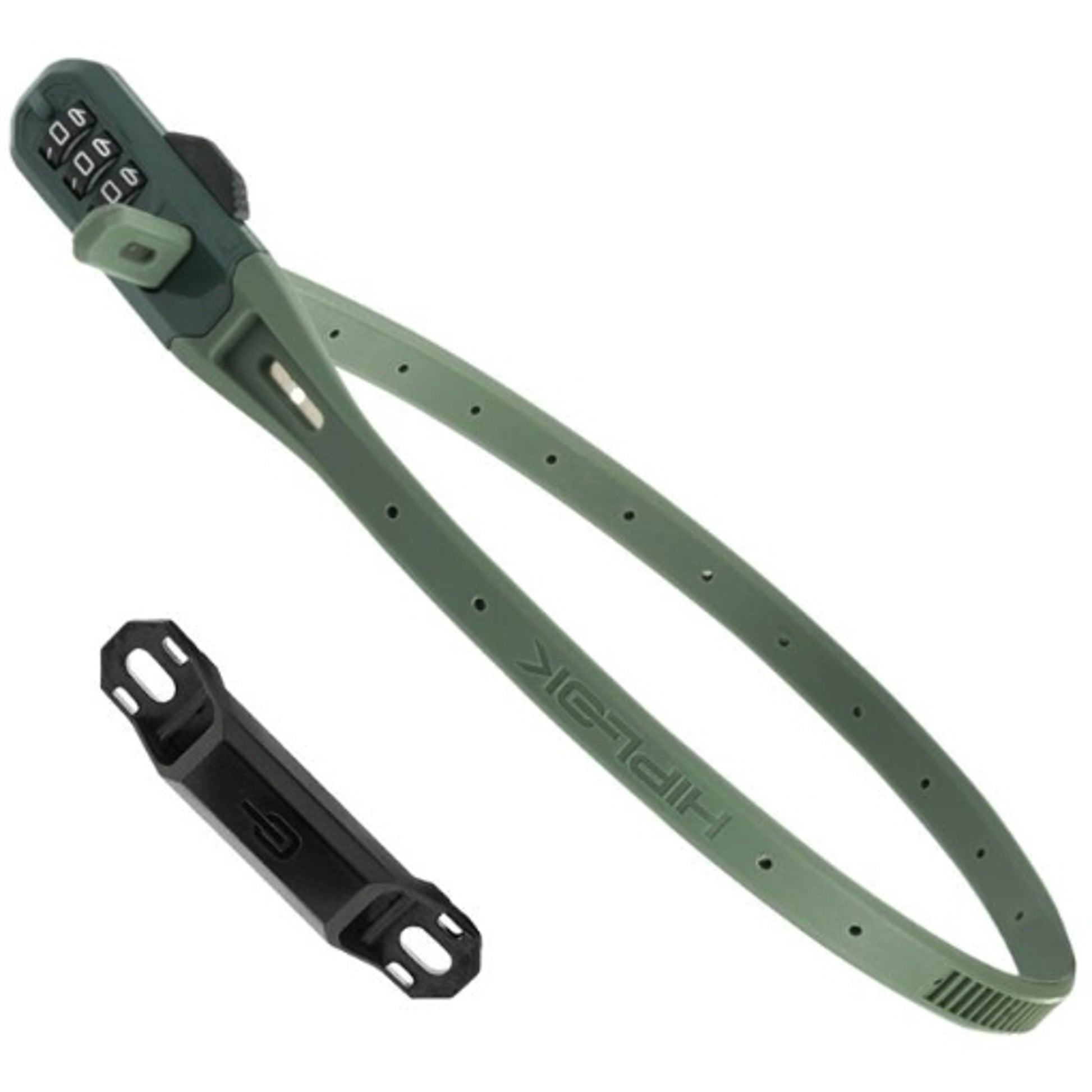 Hiplok Z-Lok V2 Combo Lock 45cm Green (includes Frame Bracket)