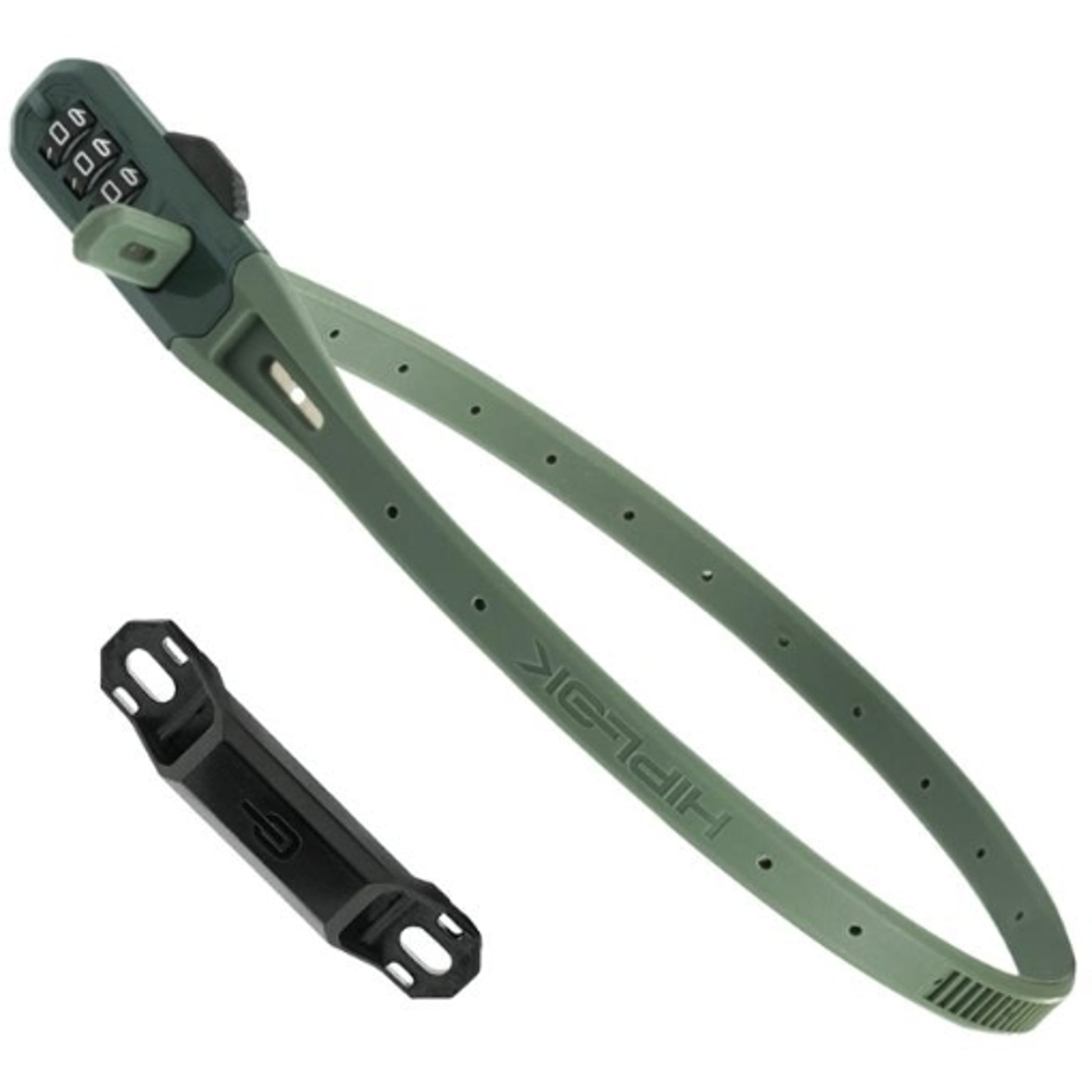 Hiplok Z-Lok V2 Combo Lock 45cm Green (includes Frame Bracket)