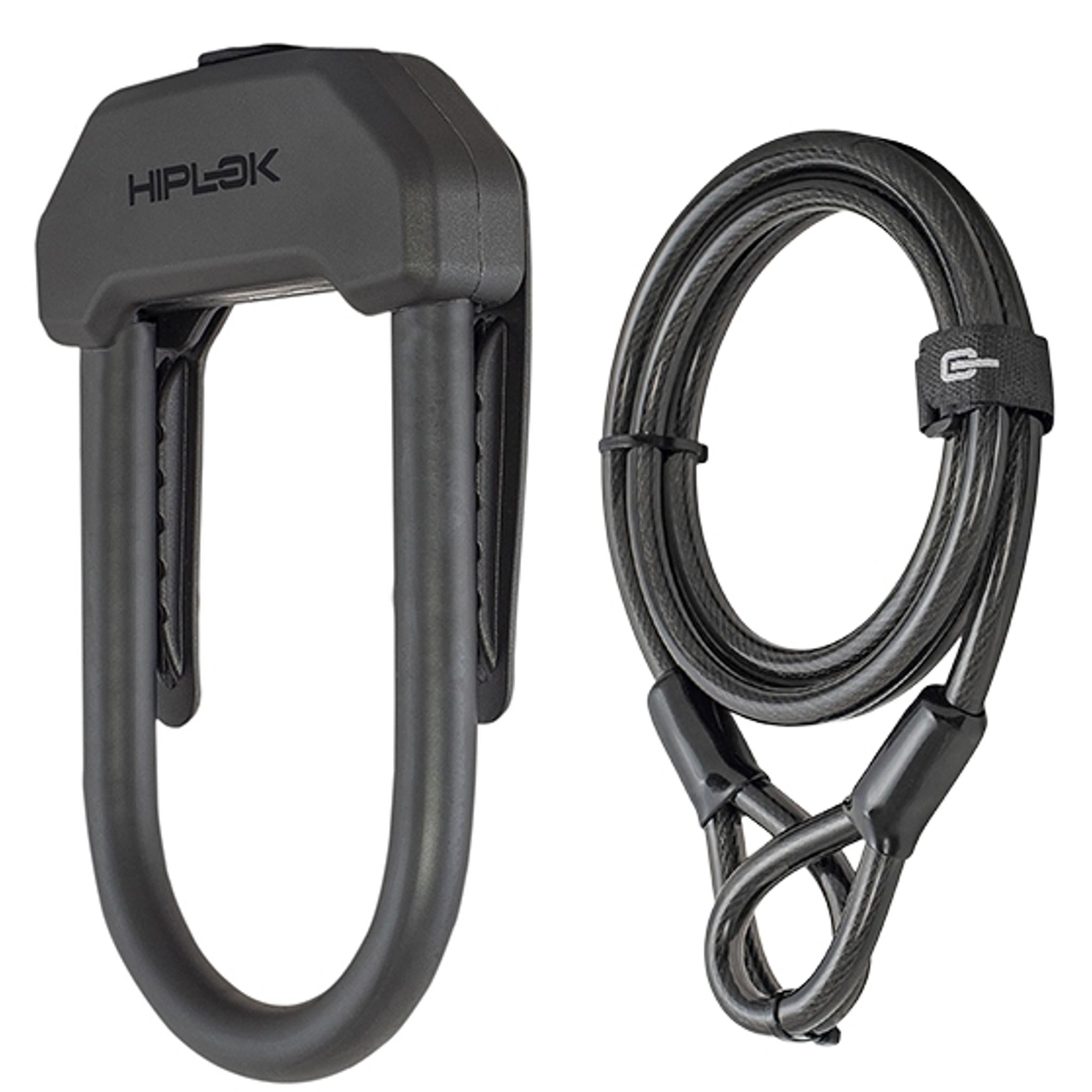 Hiplok DX Key U-Lock + 2m Cable Black