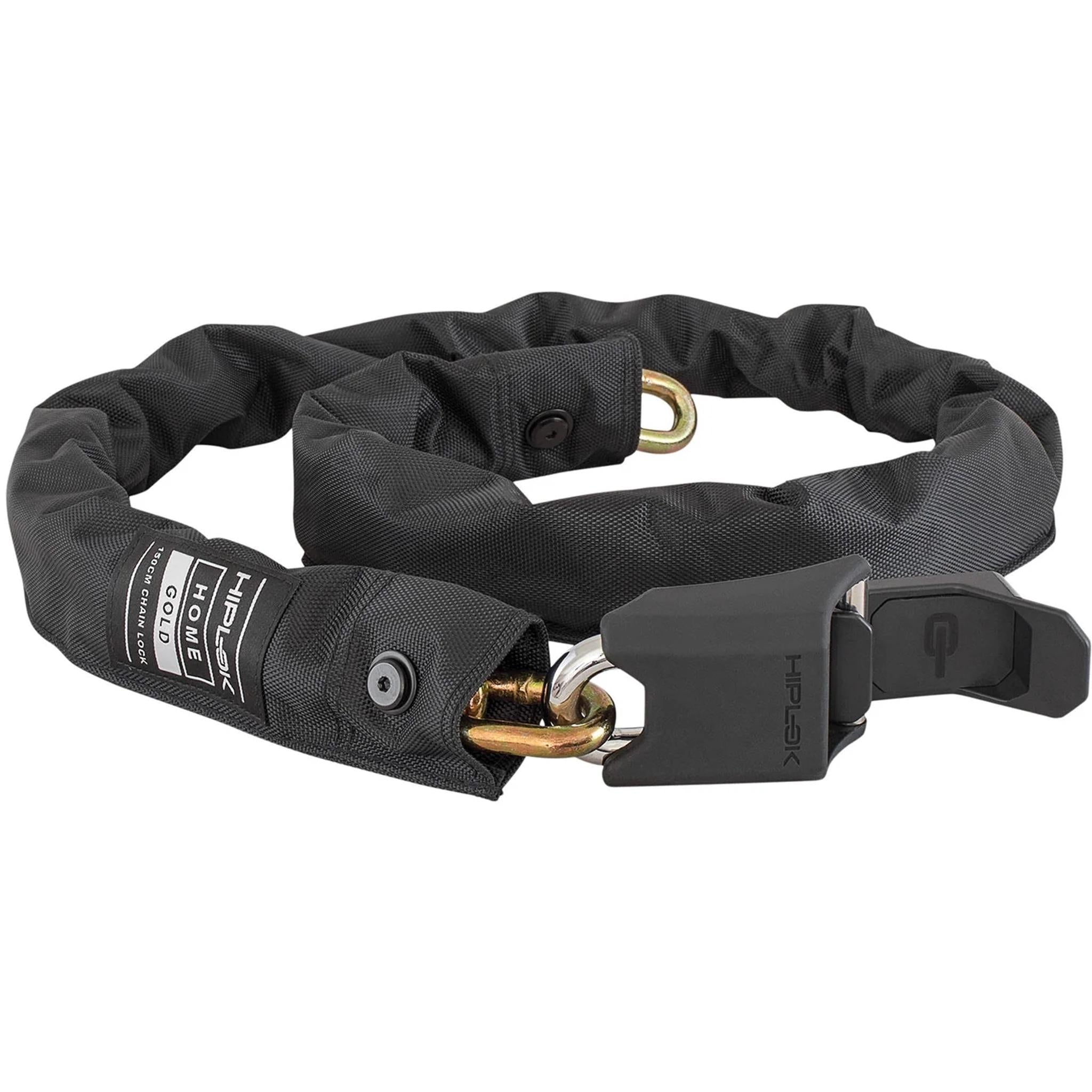 Hiplok HOME Gold Chain Key Lock Black
