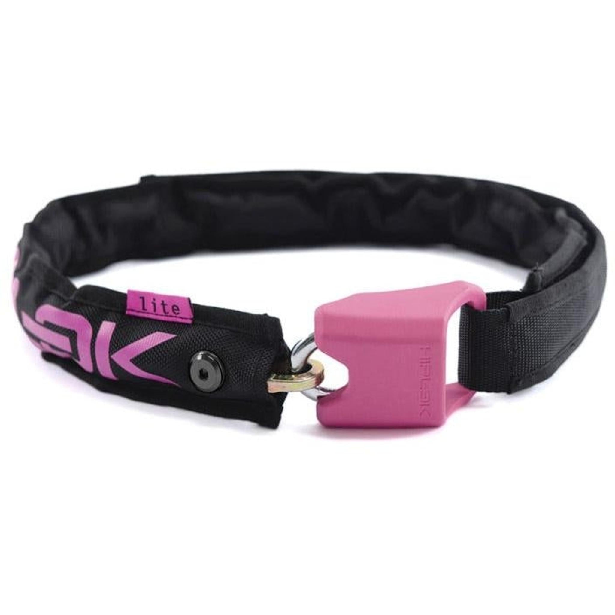 Hiplok LITE Wearable Key Chain Lock 75cm Black/Pink