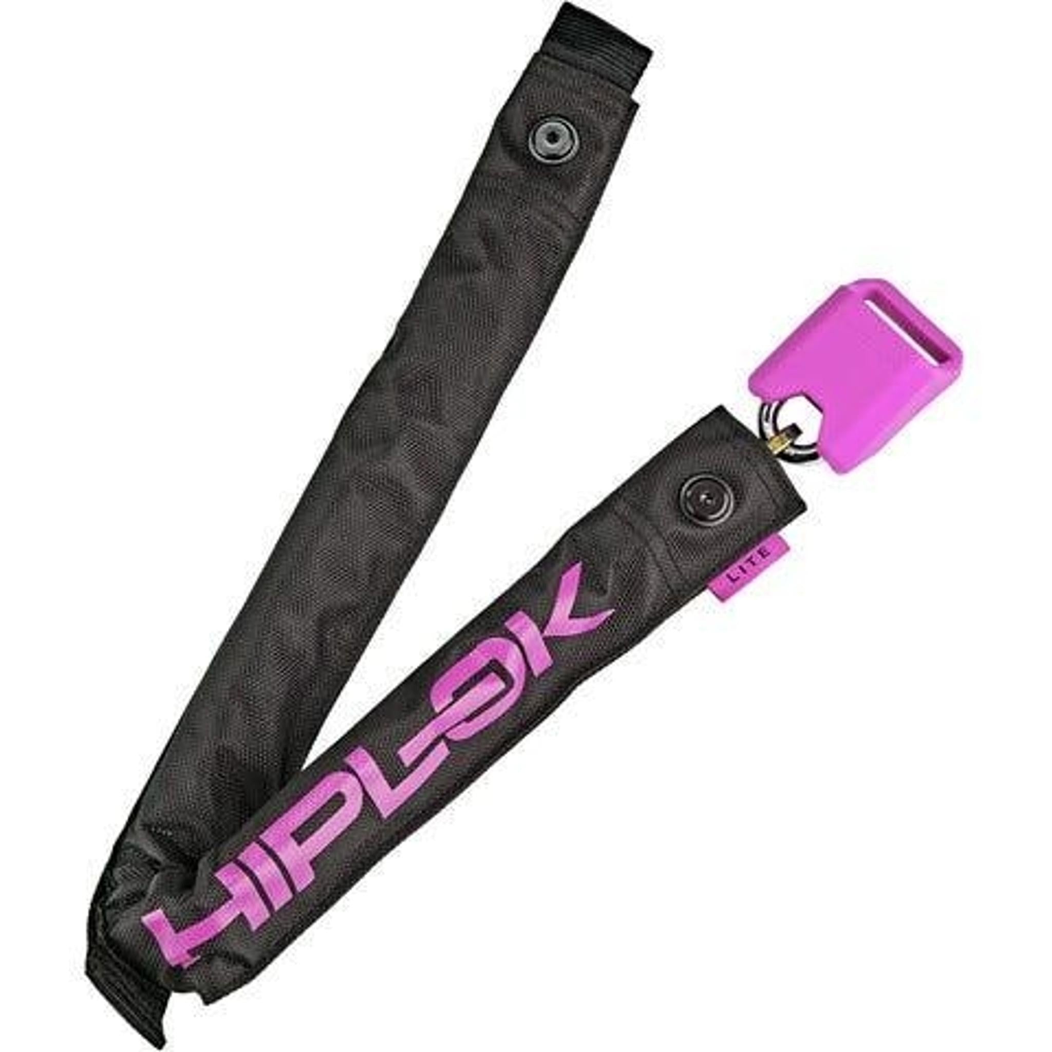 Hiplok LITE Wearable Key Chain Lock 75cm Black/Pink