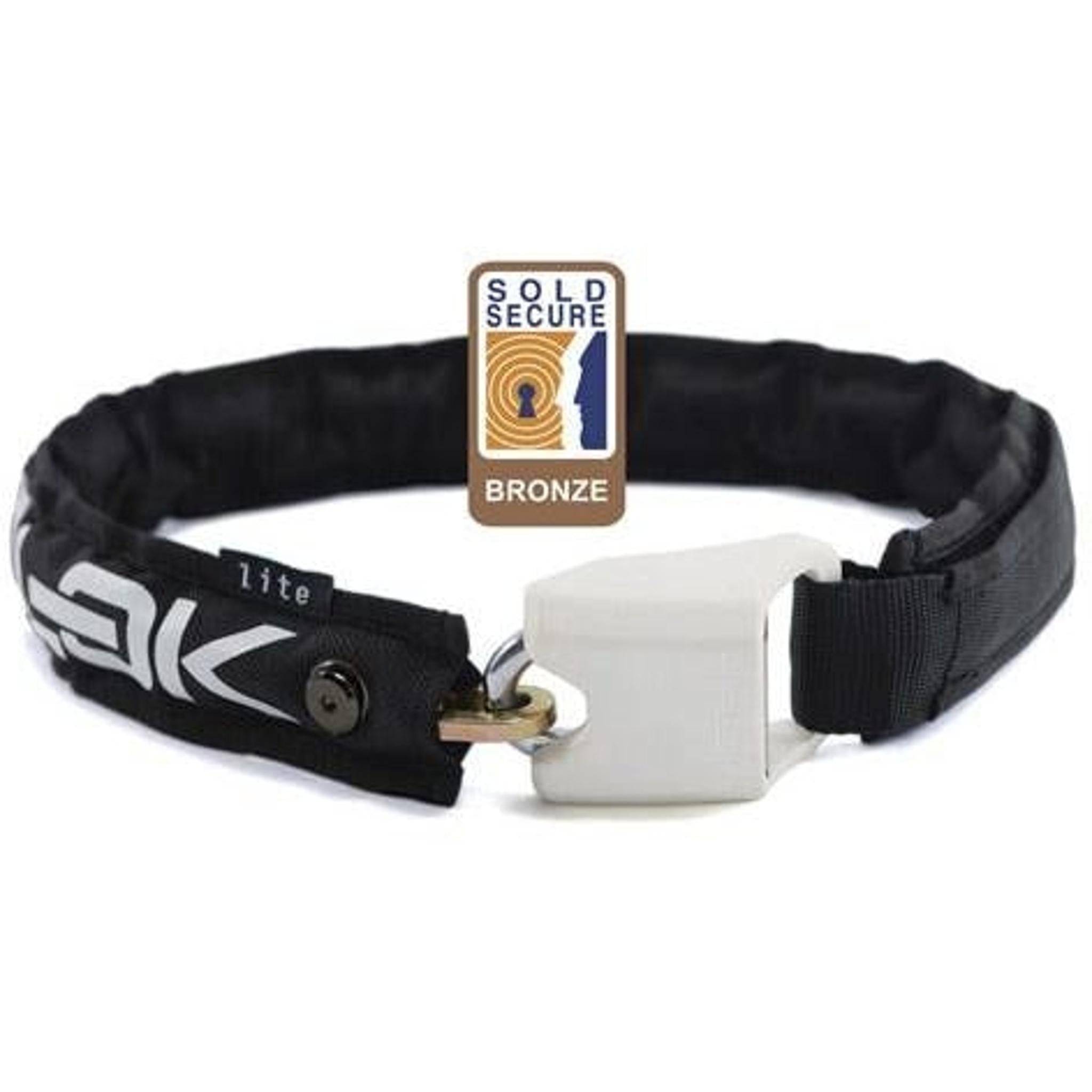 Hiplok LITE Wearable Key Chain Lock 75cm Black/White