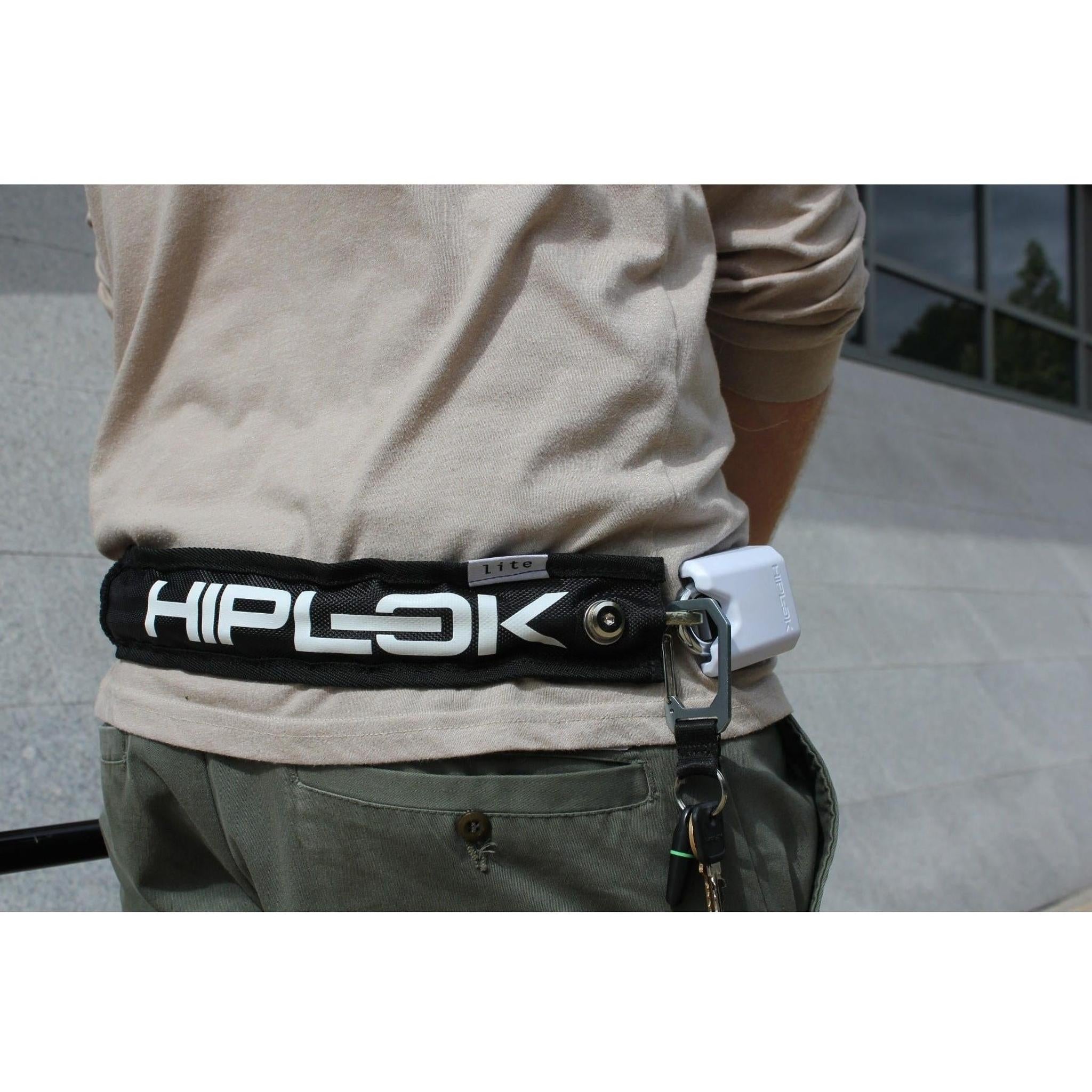 Hiplok LITE Wearable Key Chain Lock 75cm Black/White