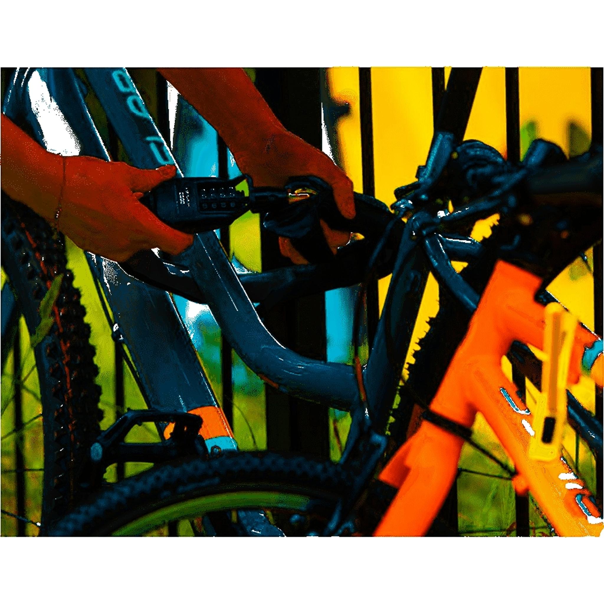 Hiplok SPIN Wearable Combo Chain Lock 75cm SuperBright Reflective