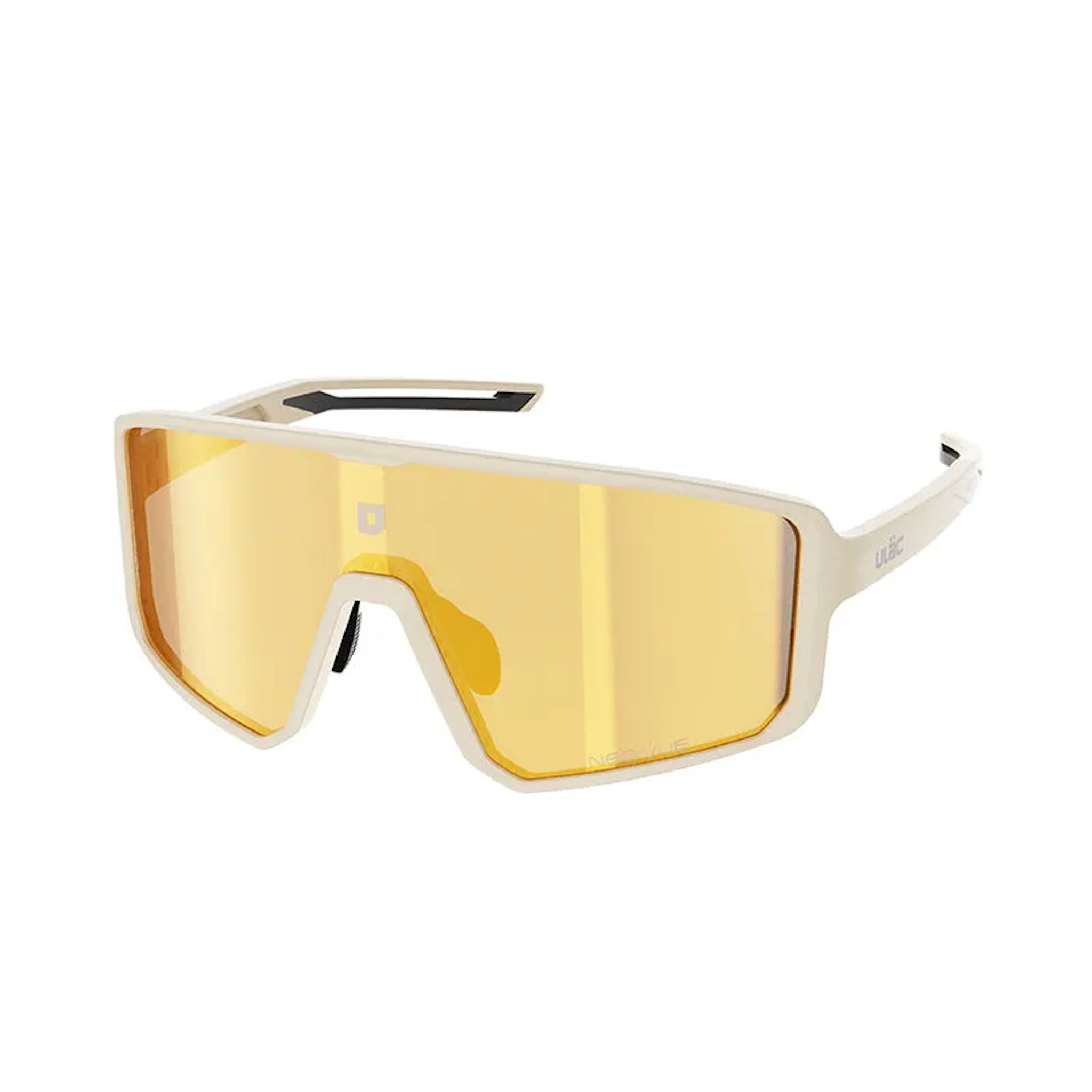 ULAC Neo Vue Luft Sunglasses Off White/Champion Gold + Clear Lens