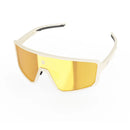 ULAC Neo Vue Luft Sunglasses Off White/Champion Gold + Clear Lens