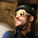 ULAC Neo Vue Luft Sunglasses Off White/Champion Gold + Clear Lens