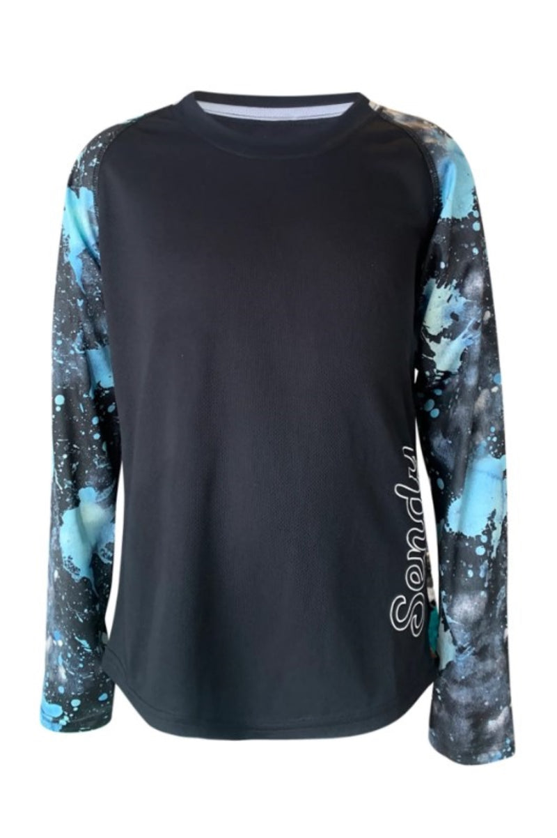 Sendy Send It Youth Long Sleeve MTB Jersey Splat Attack