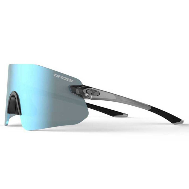 Tifosi Vogel SL Cycling Sunglasses Crystal Smoke/Smoke Bright Blue Lens