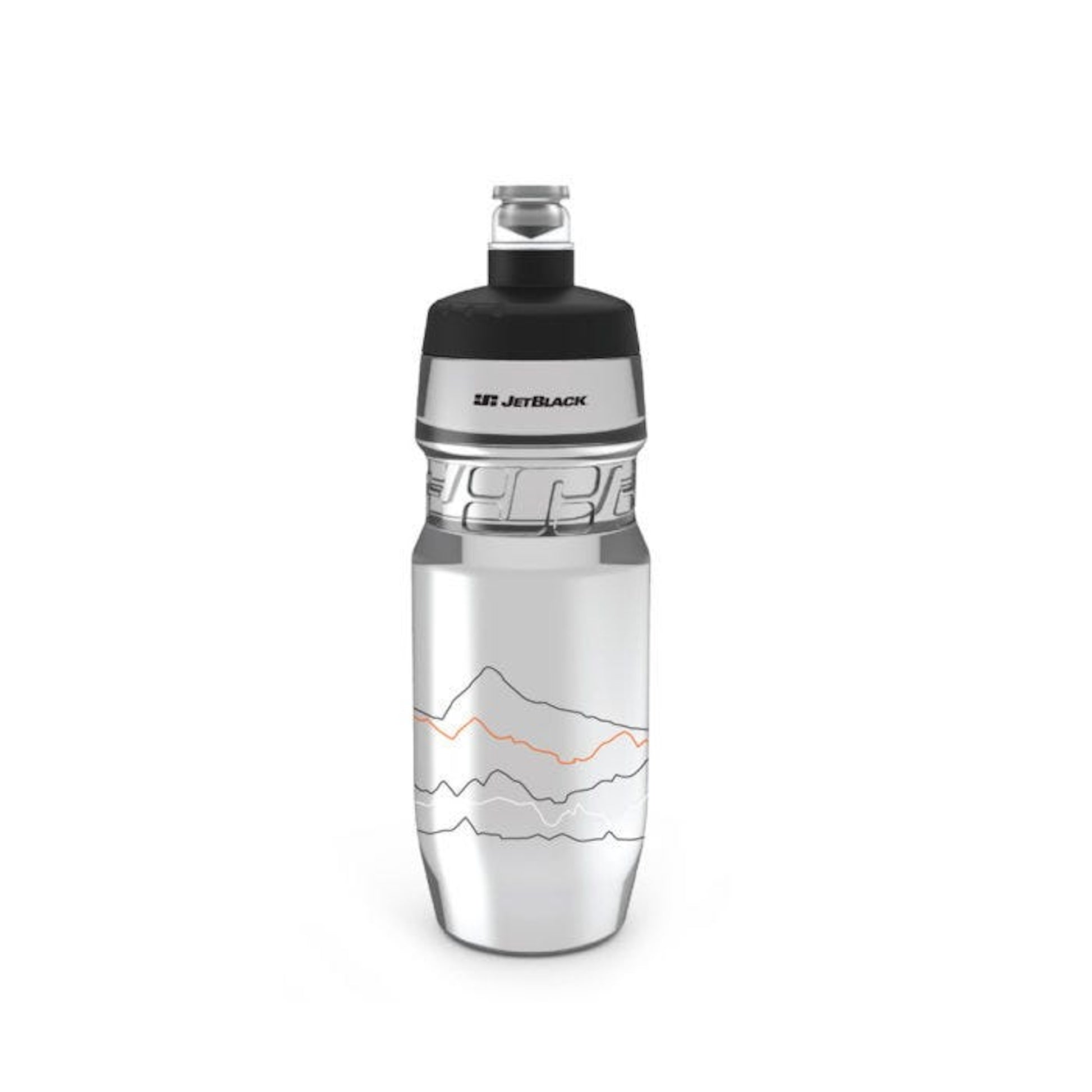 JetBlack Icon Bottle Clear Black 710mL