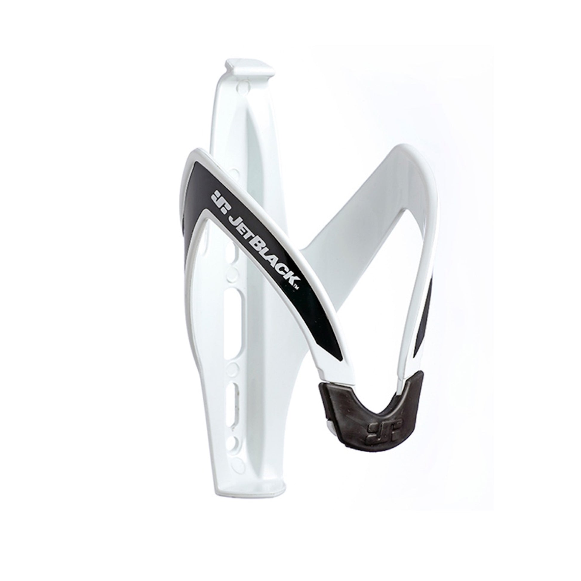 JetBlack Lightweight Bottle Cage White/Black