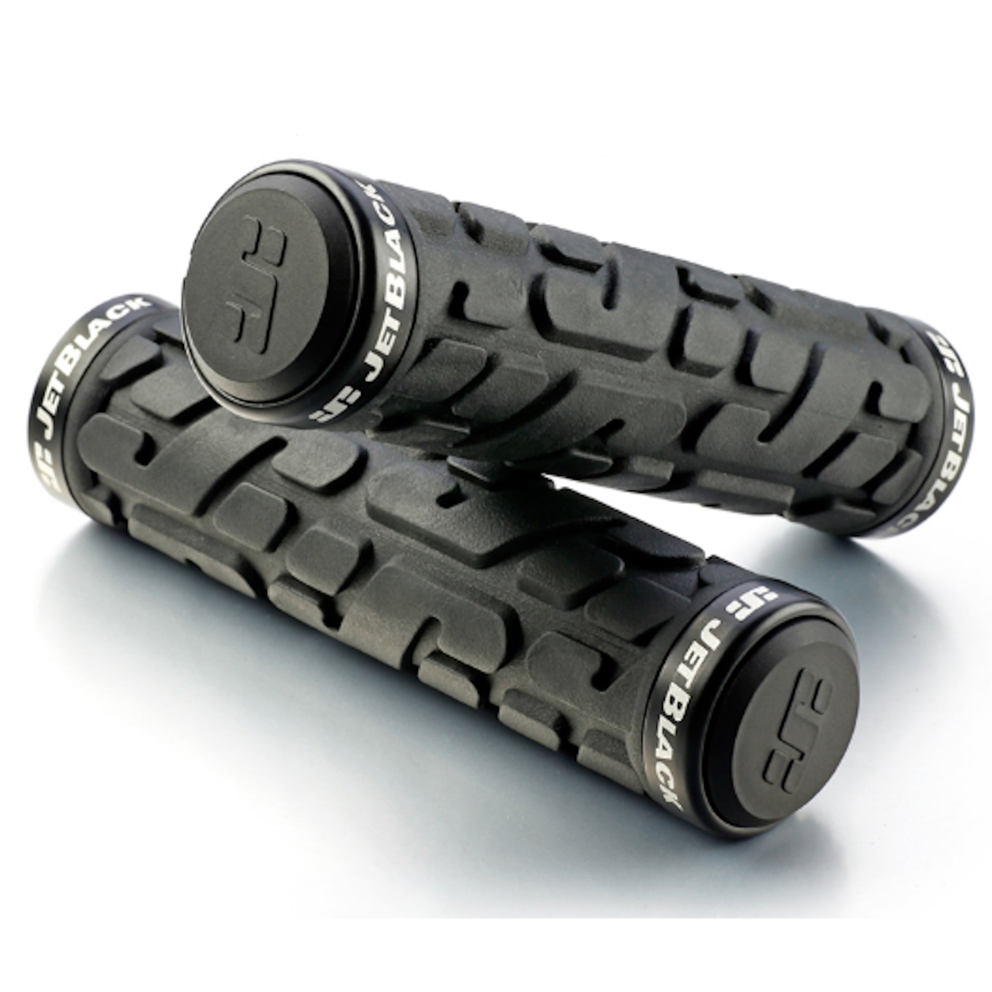 JetBlack Rivet LockOn Grips Black