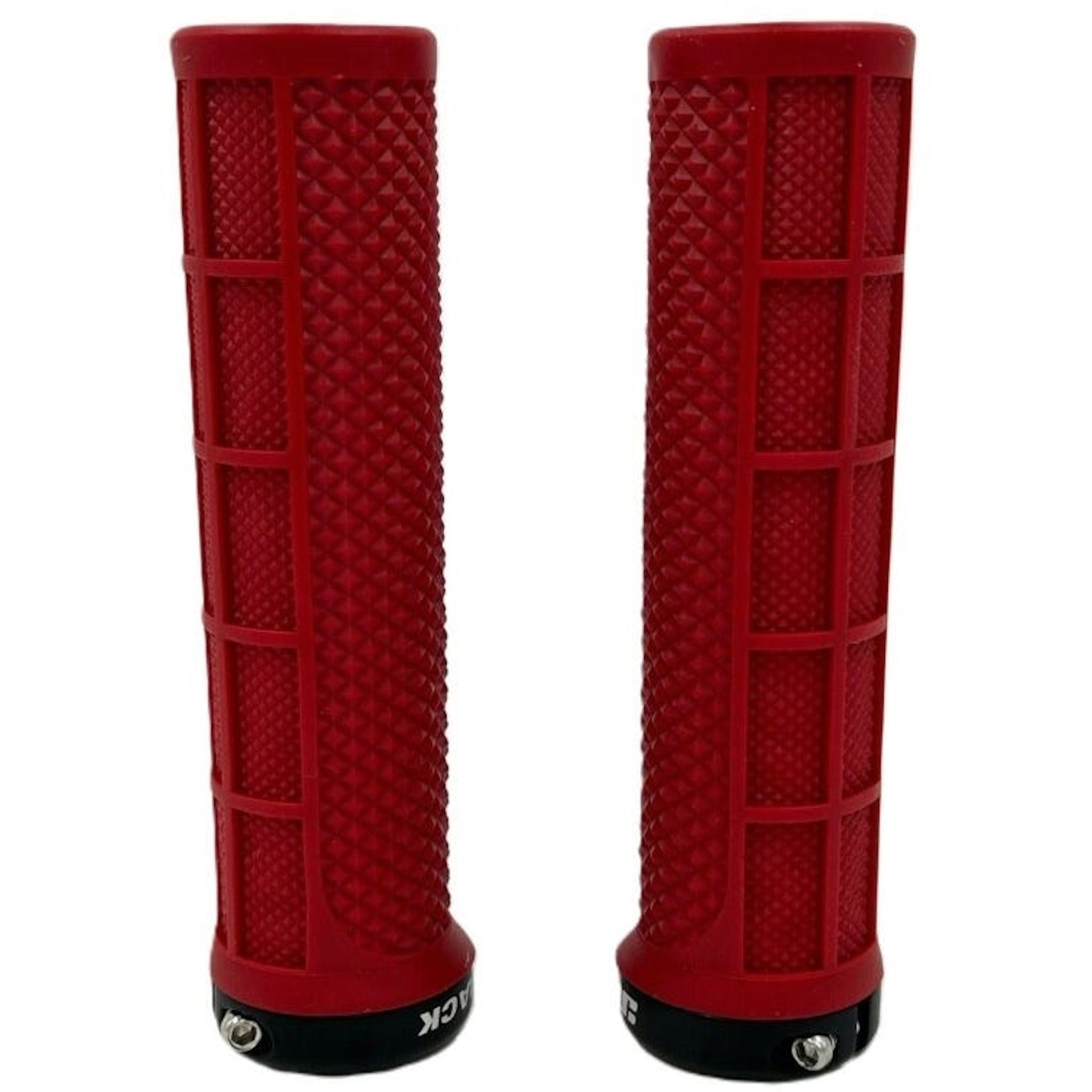 JetBlack Staple Lock On Grips Red