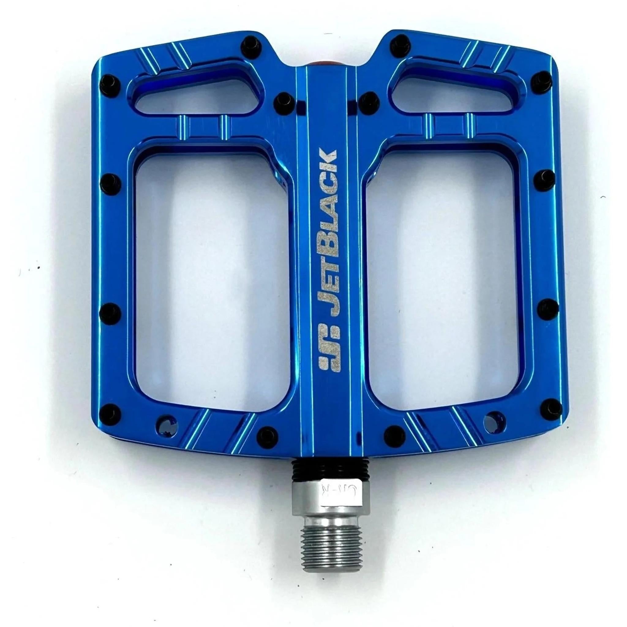 JetBlack Ultralite Low Profile Flat MTB Pedals Blue