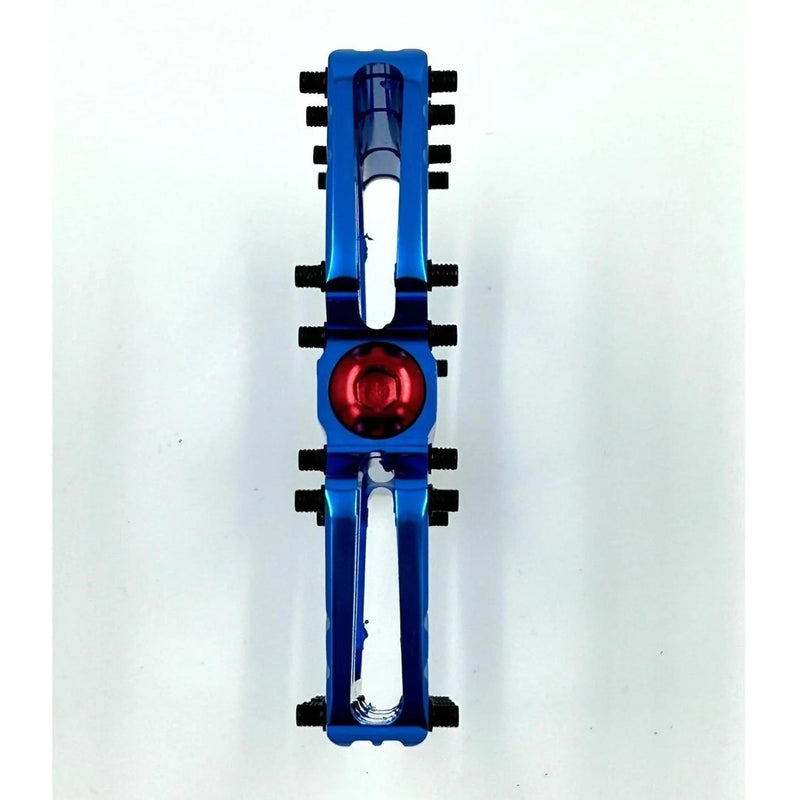 JetBlack Ultralite Low Profile Flat MTB Pedals Blue