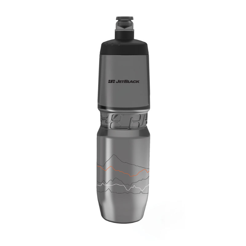 Jetblack Icon Bottle 900ml Smoke with Black Lid