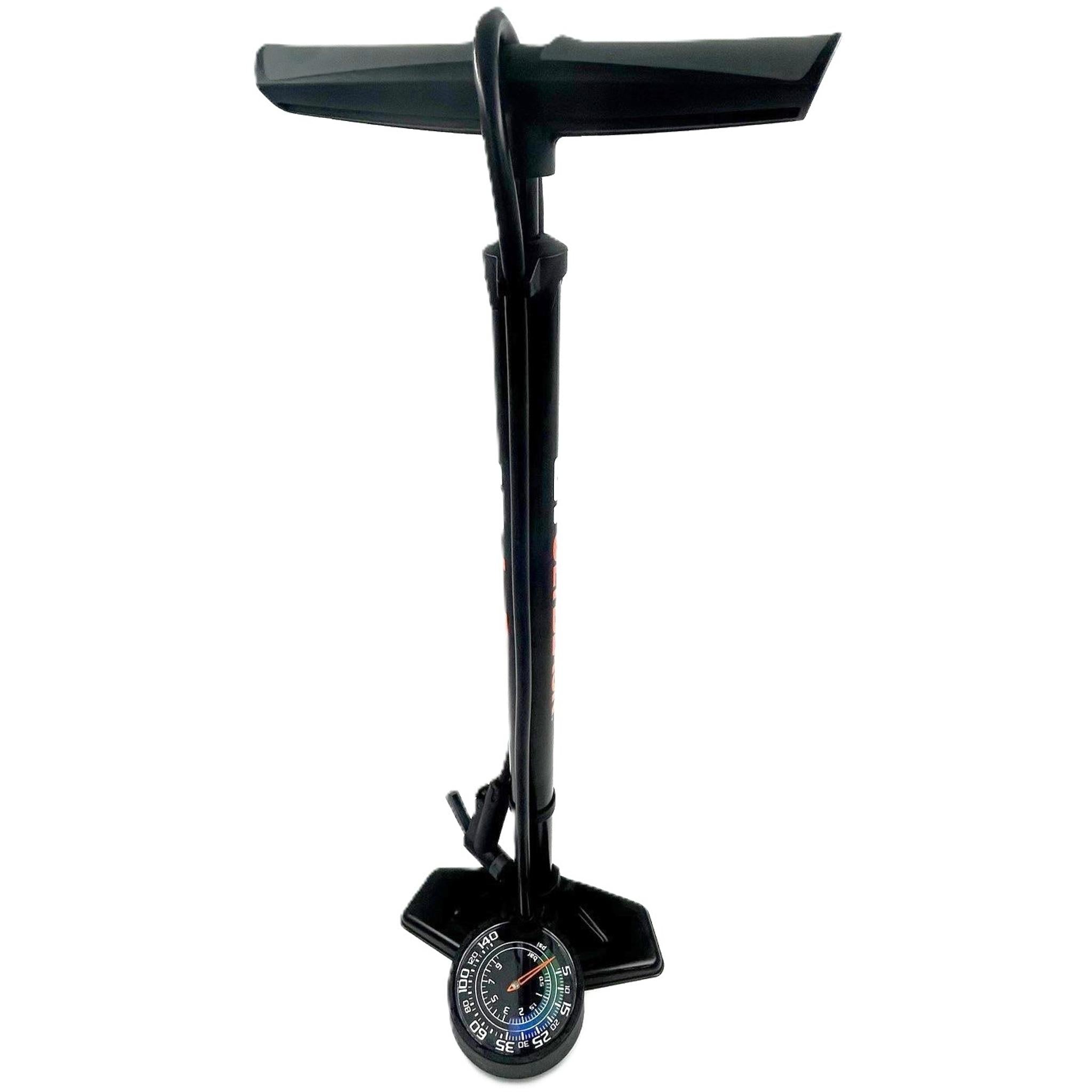 Jetblack Biggest Fella 2.0 Dual Gauge Floor Pump for MTB & Road Black