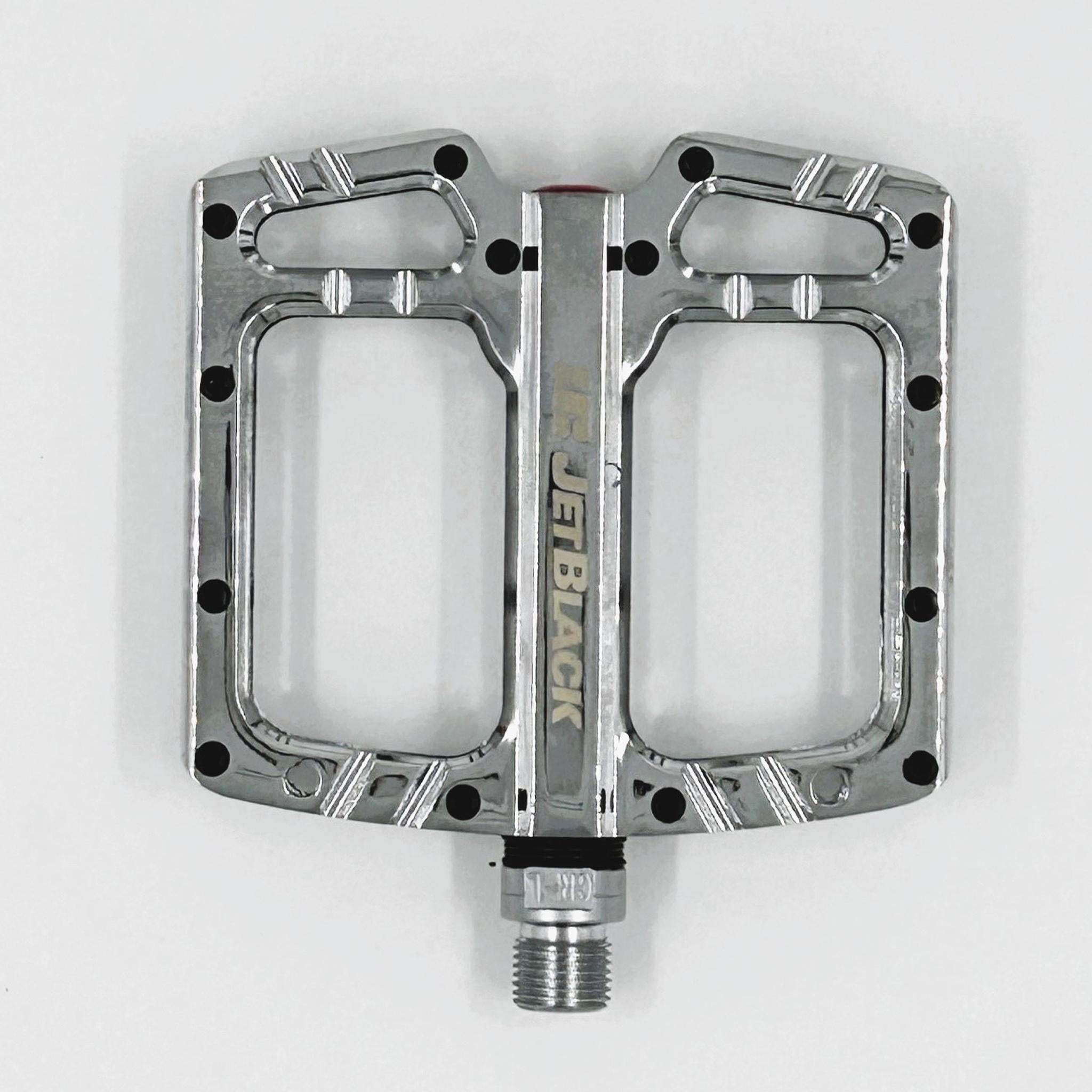 Jetblack Ultralite MTB Pedals Low Profile - Sealed Bearings Cromo  Axle Chrome