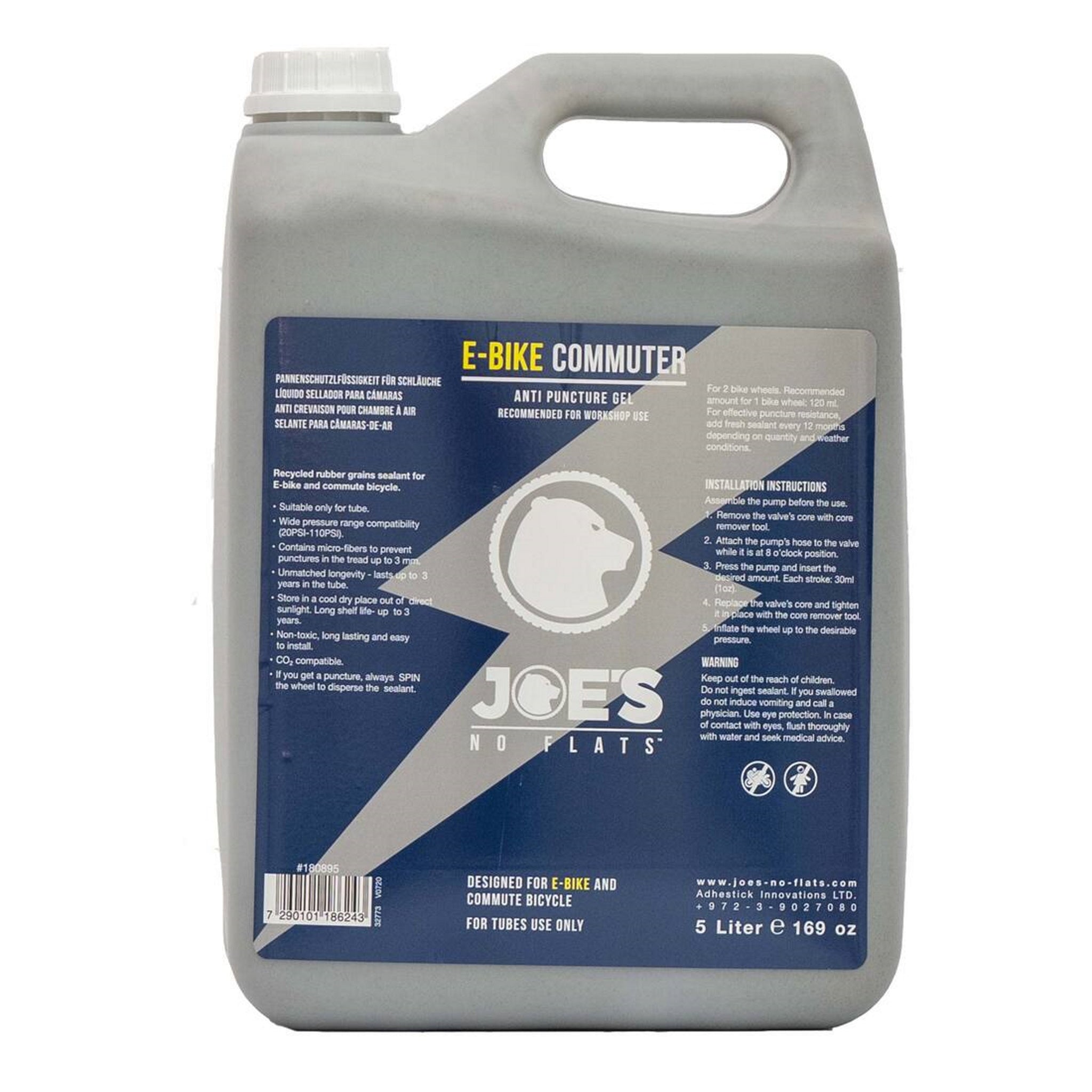 Joes E-Bike Commuter Gel 5L Workshop Bottle