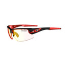 Tifosi Crit Cycling Sunglasses Black/Red/Clarion Red Fototec Lens