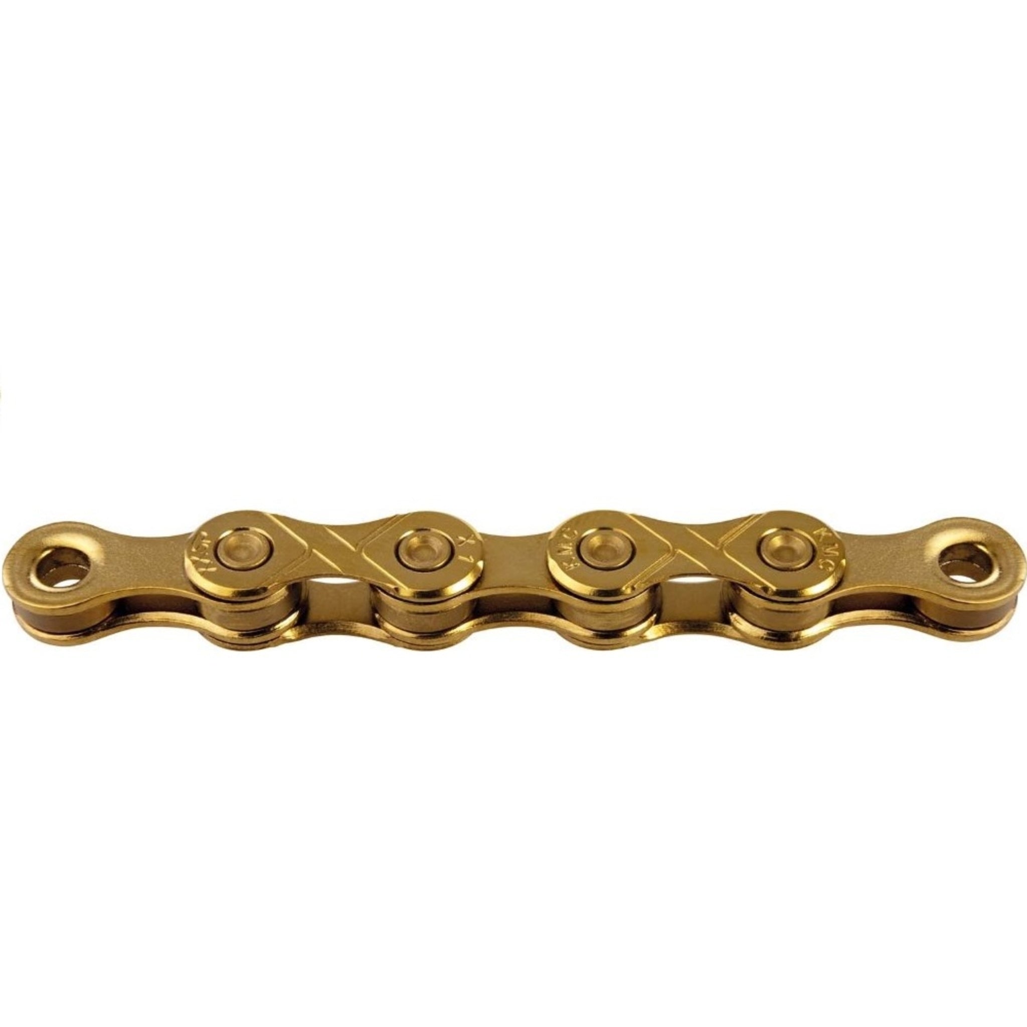 KMC E1 Chain 1 Speed 1/2" x 3/32" Ti-N Gold 110L (E-Bike Perfect)