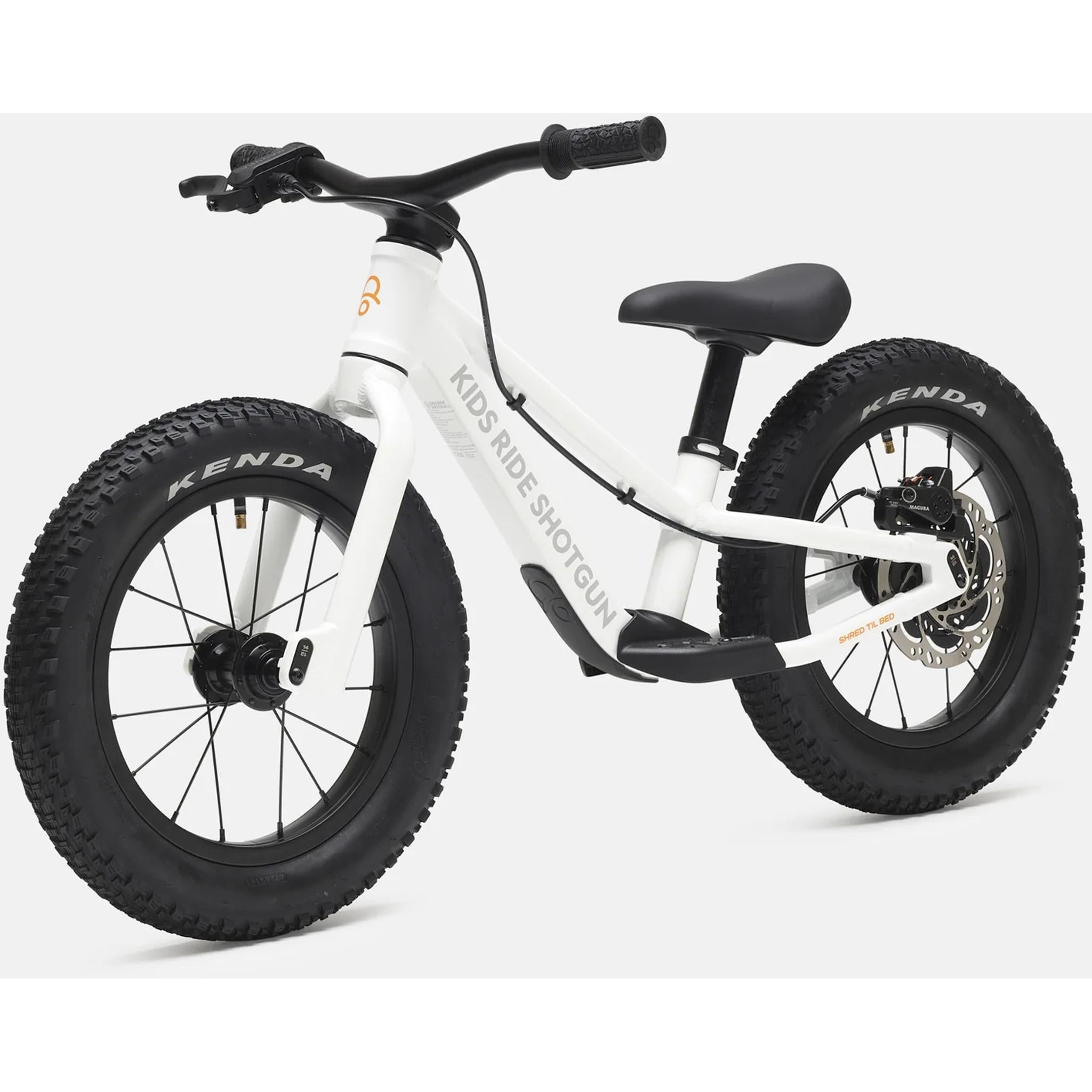 Kids Ride Shotgun Dirt Hero Off-Road Balance Bike 14" Arctic Storm White