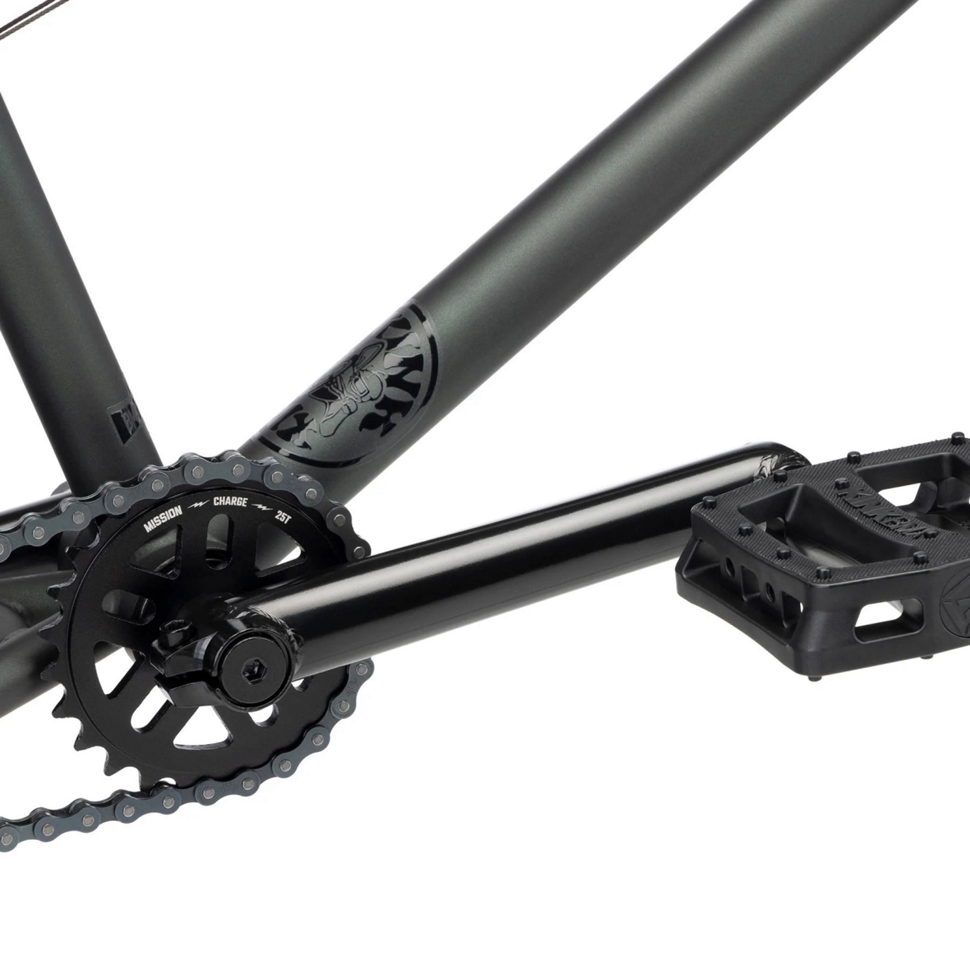 Kink Whip BMX Bike Matte Translucent Black