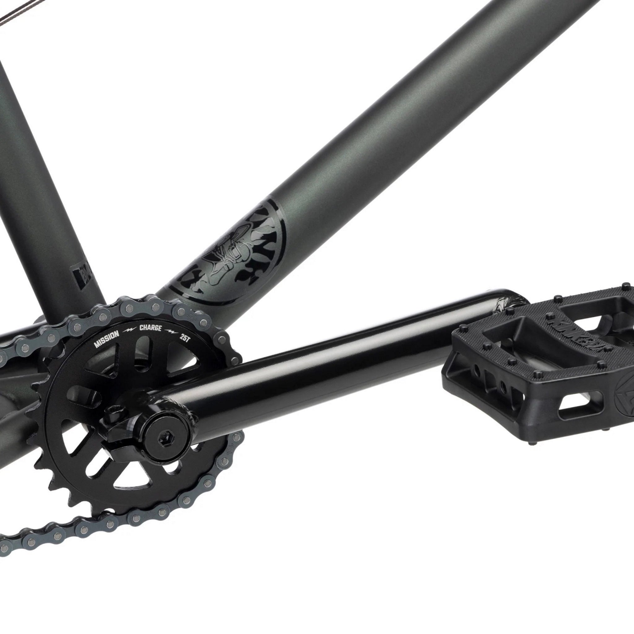 Kink Whip BMX Bike Matte Translucent Black