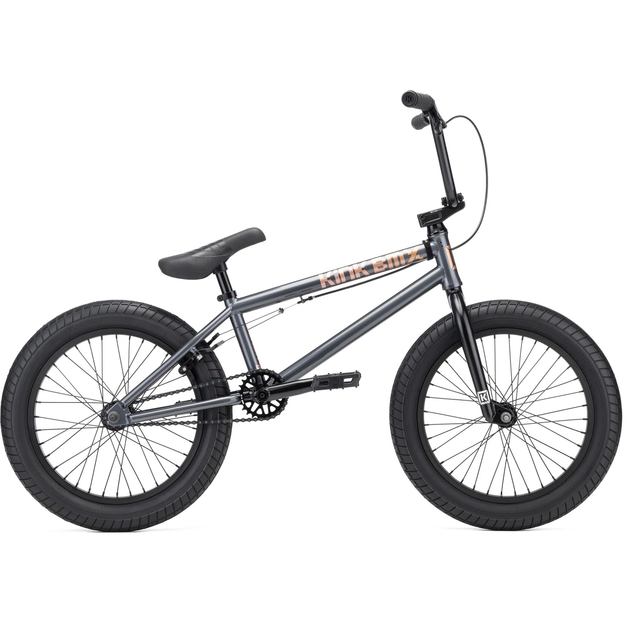 Kink Kicker 18' BMX Bike Gunmetal Grey