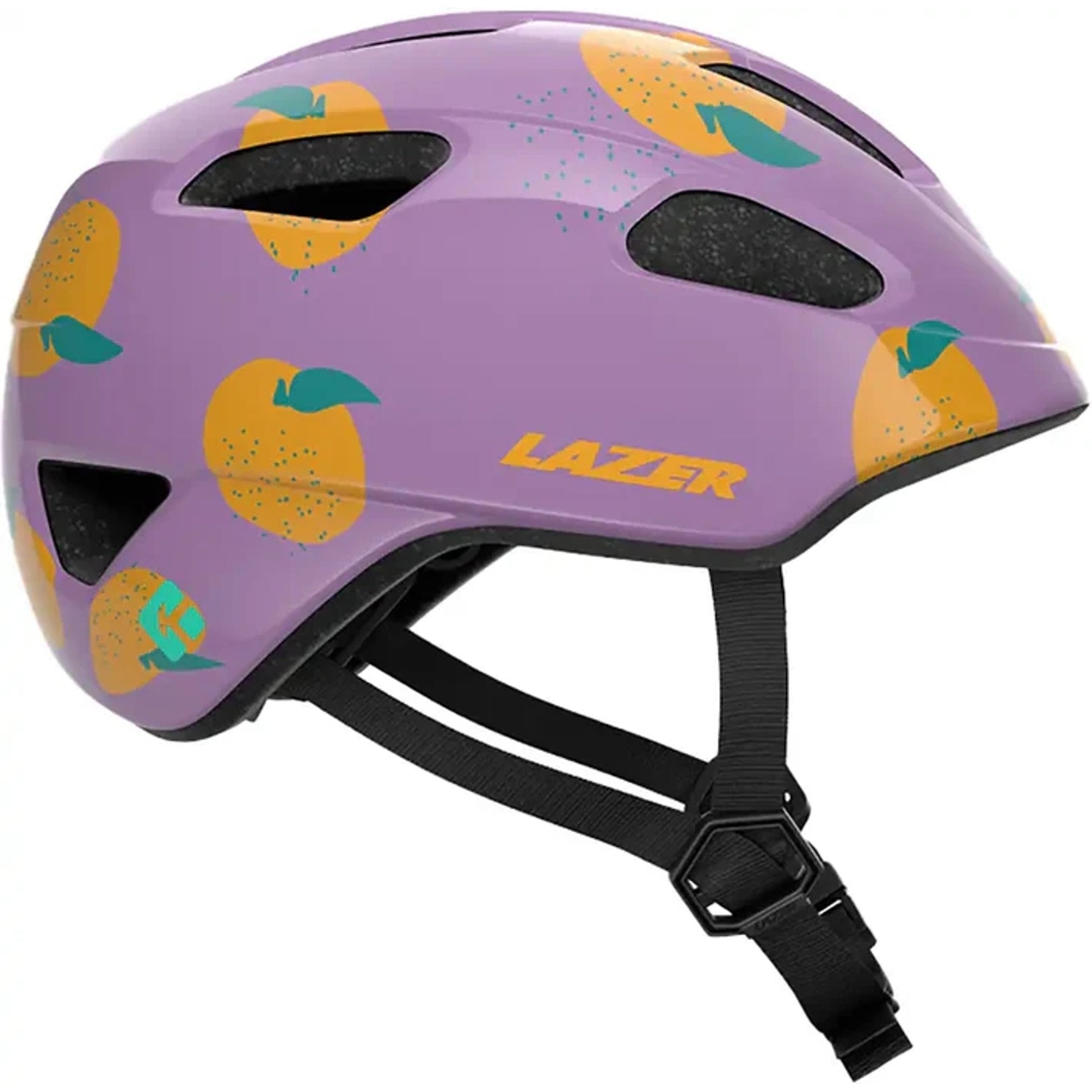 Lazer Pnut Kineticore Kids Helmet 46-52cm Purple/Oranges