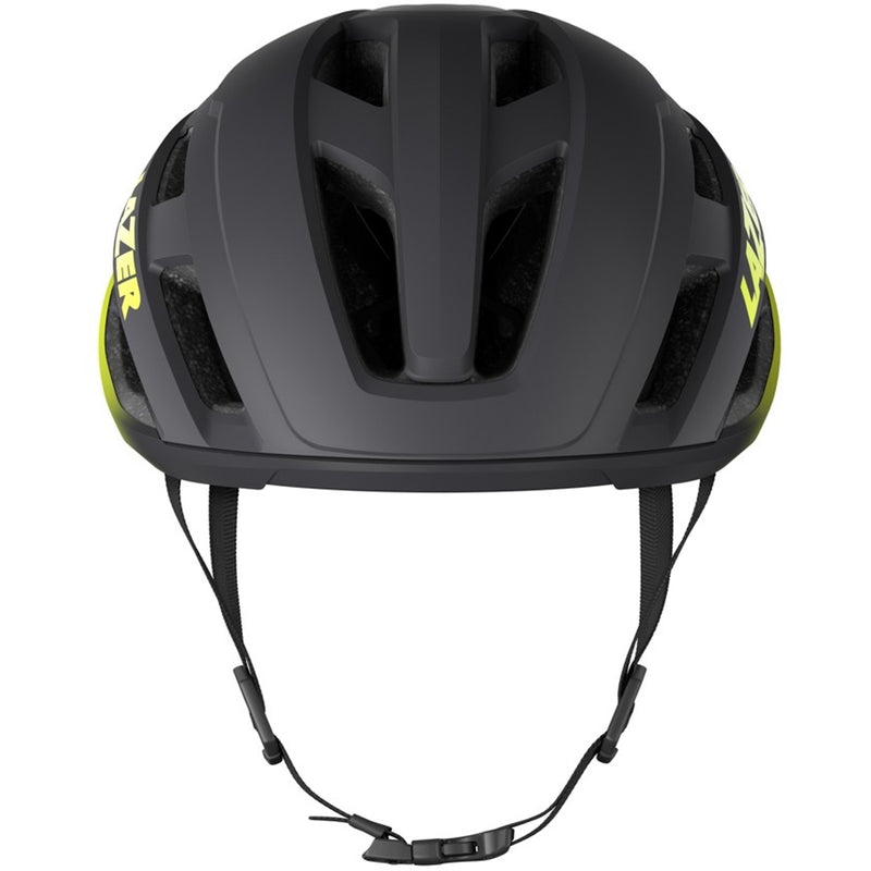 Lazer Strada Kineticore Road Helmet Matte Dark Grey/Flash Yellow