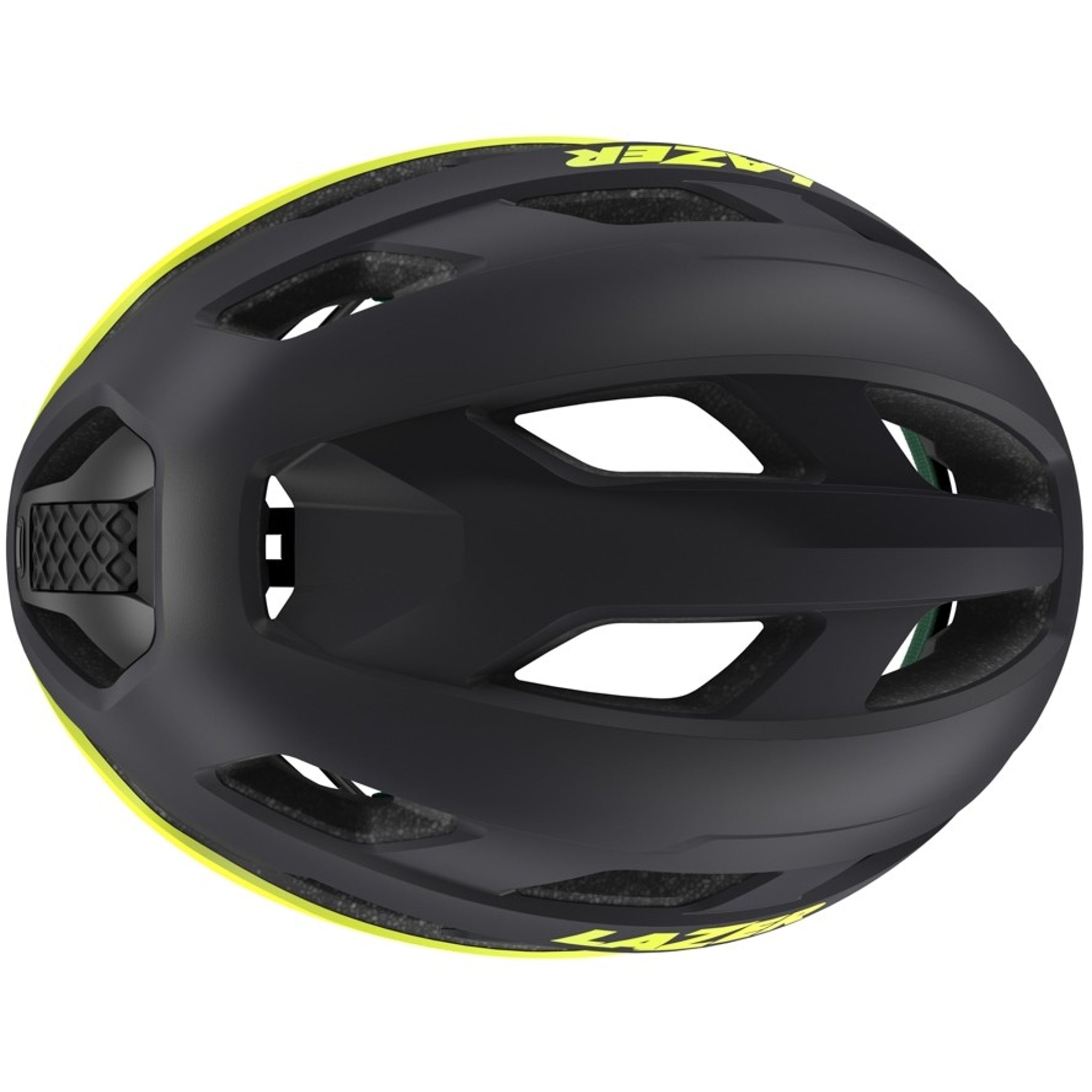Lazer Strada Kineticore Road Helmet Matte Dark Grey/Flash Yellow