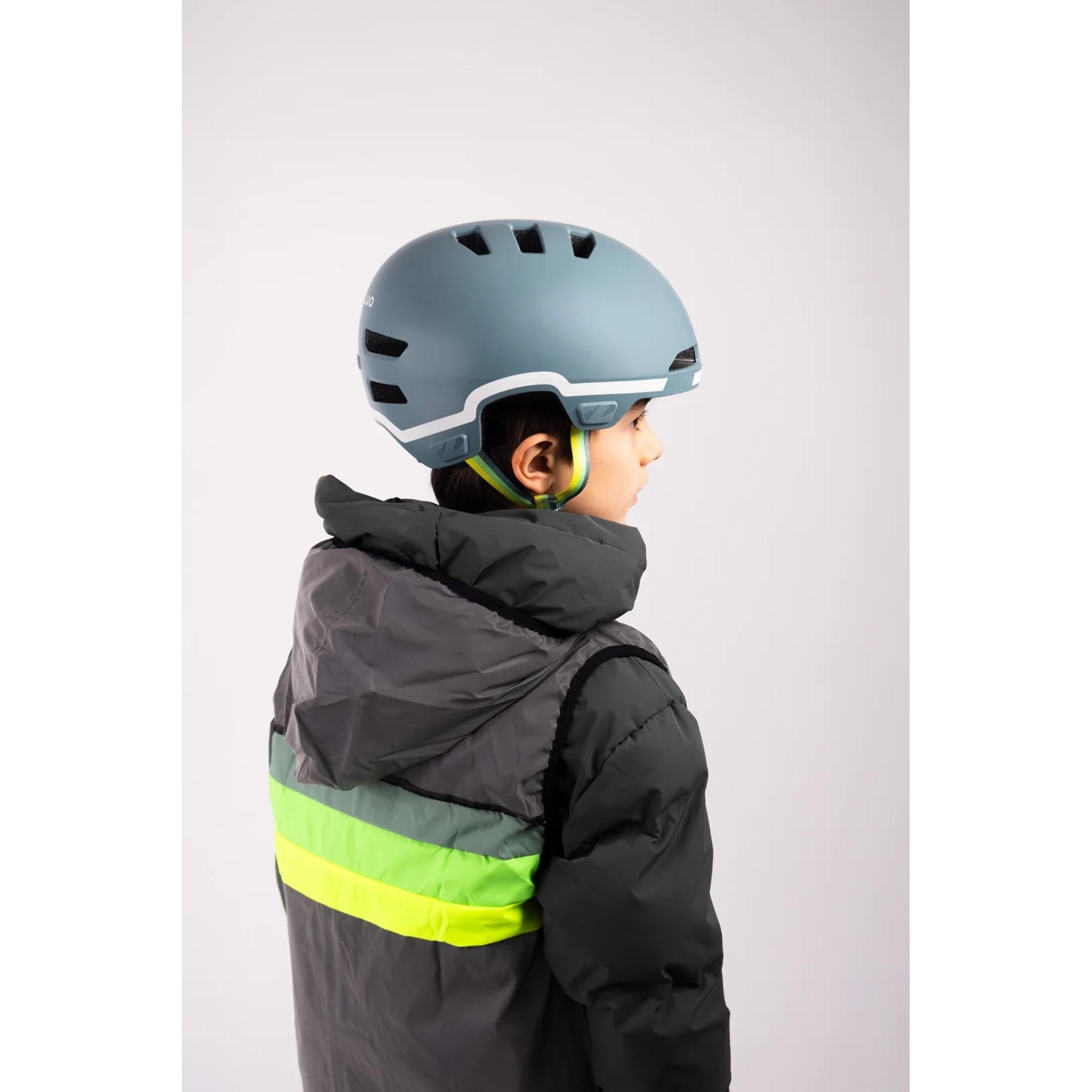 Lazer Maze Jr Kineticore Kids Helmet 50-56cm Gofluo Green Reflective