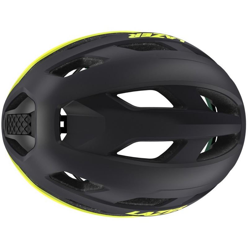 Lazer Strada Kineticore Road Helmet Matte Dark Grey/Flash Yellow