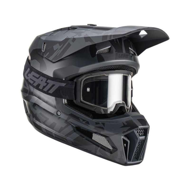 Leatt 3.5 Full Face Helmet with Goggles Stealth