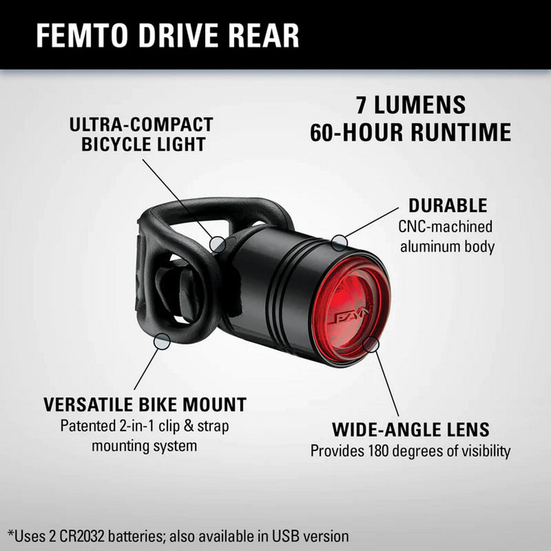 Lezyne LED Femto Drive Rear Light