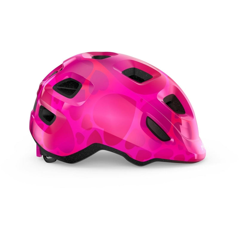 MET Hooray Kids Helmet Pink Hearts XS 52-55cm