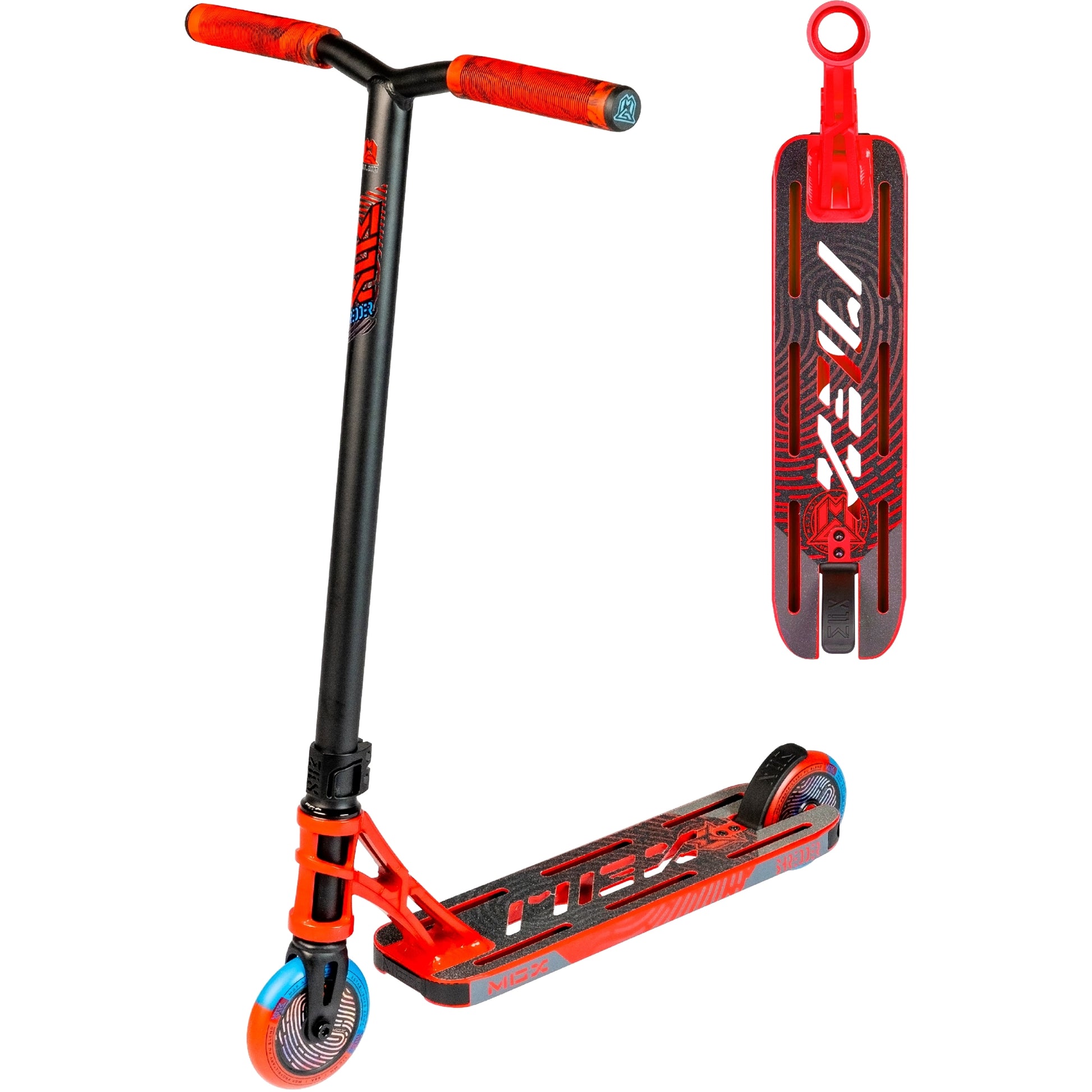 madd gear vx9 shredder Madd Gear Shredder Scooter Black/Red/Blue – 99bikes.co.nz