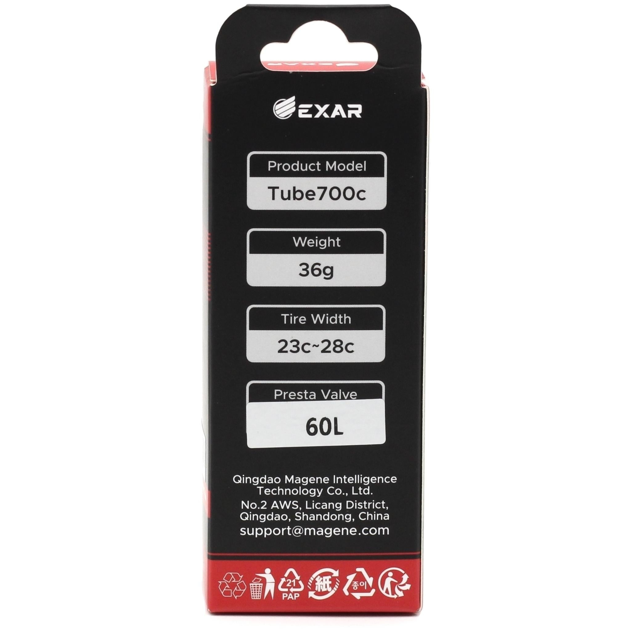 Magene EXAR TPU 45mm Presta Valve Tube 700 x 23/28c