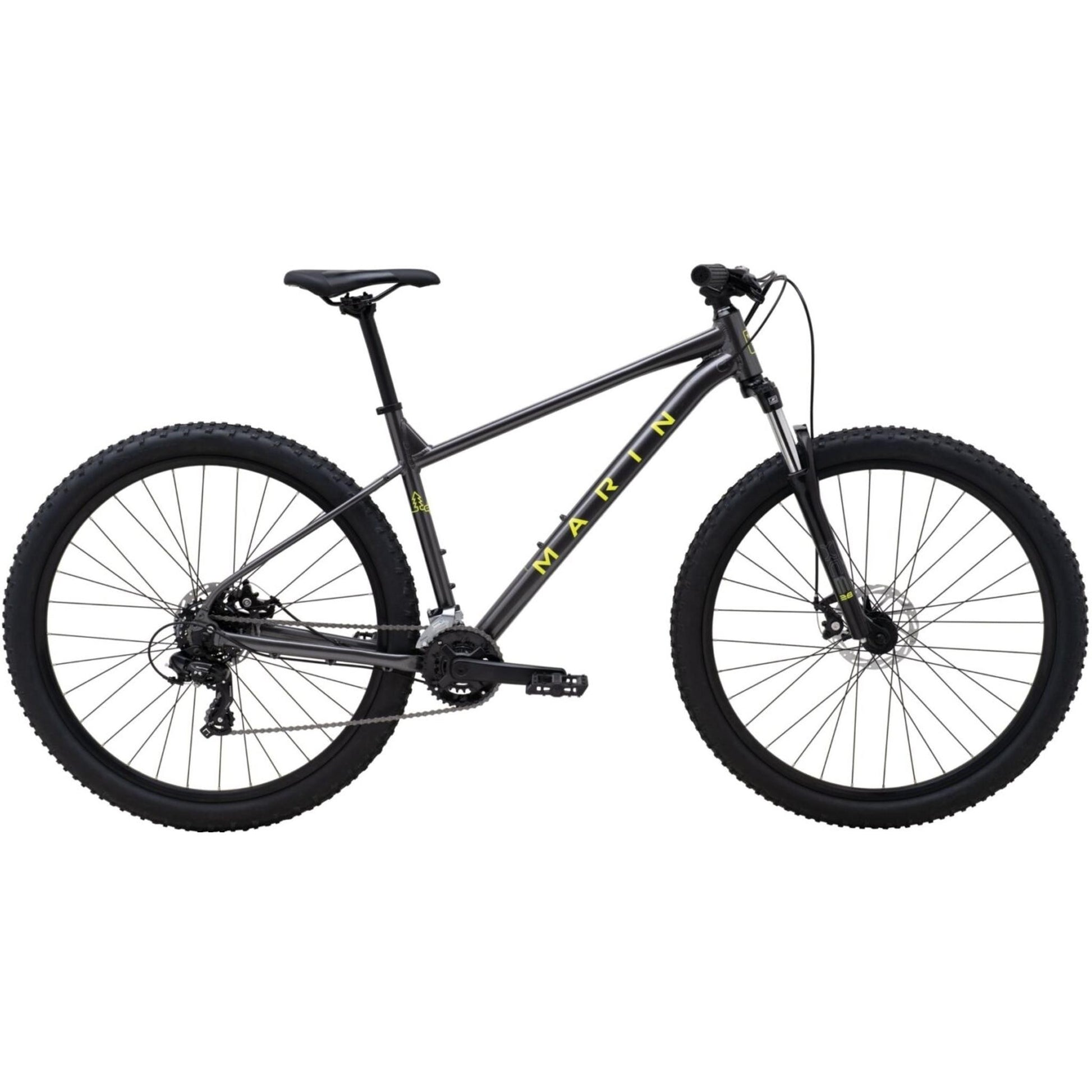 Marin Bolinas Ridge 1 27.5" Hardtail Mountain Bike Charcoal/Yellow