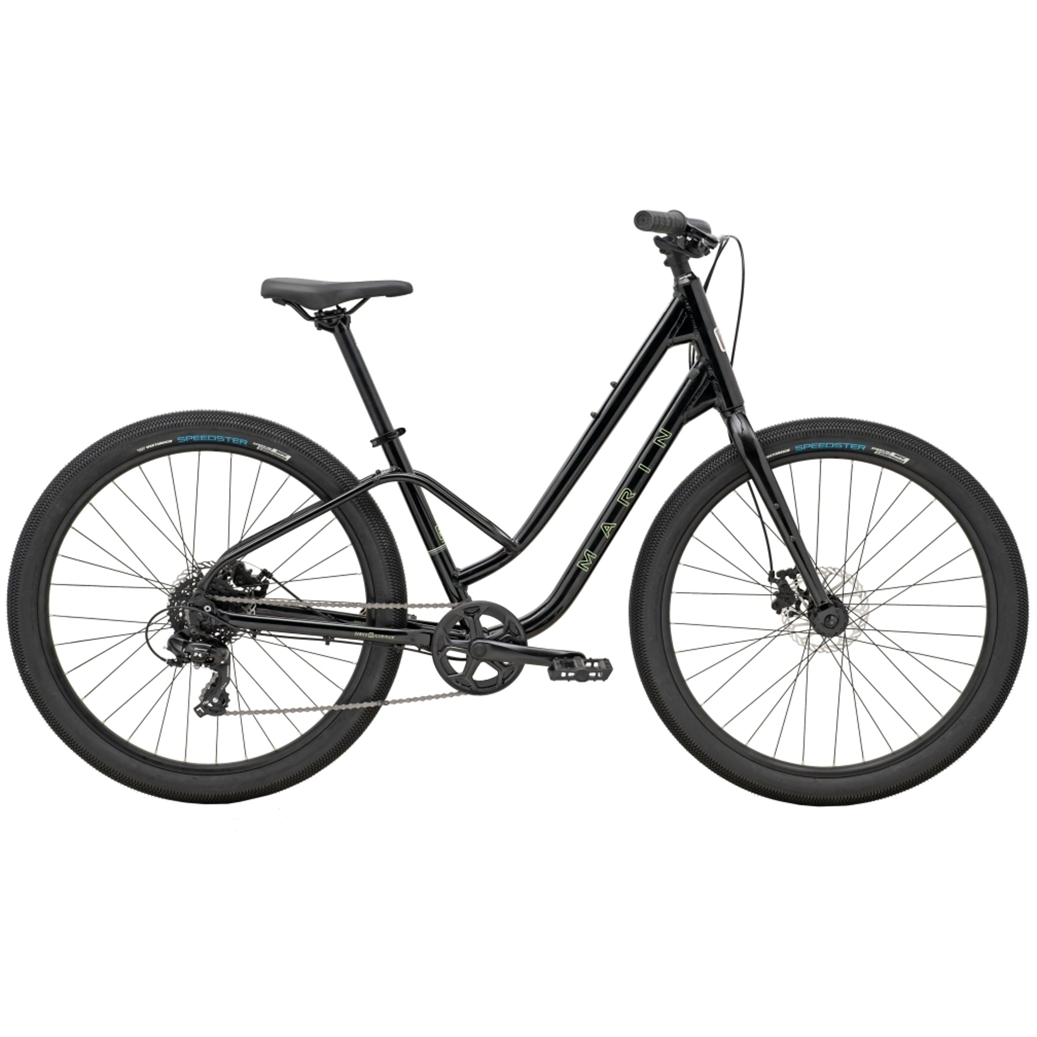 Marin Stinson 1 ST Hybrid Bike Gloss Black/Green/Grey
