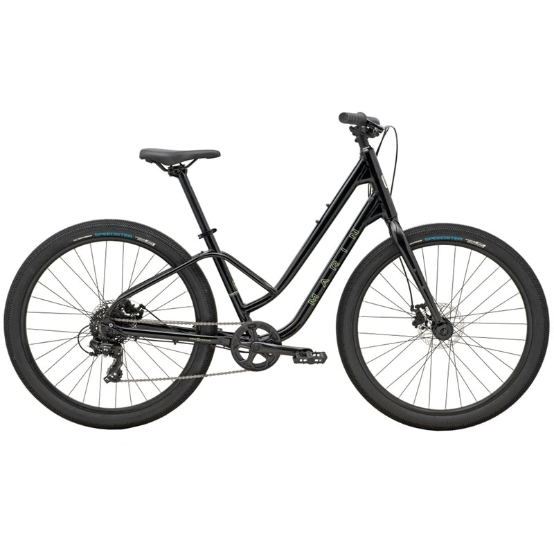 Marin Stinson 1 ST Hybrid Bike Gloss Black/Green/Grey