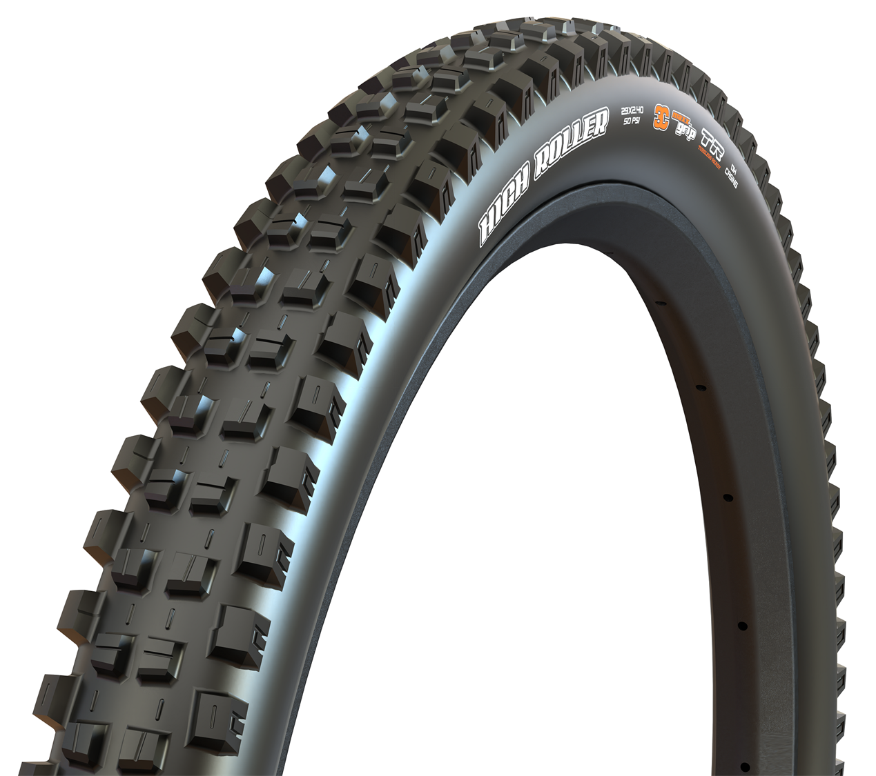 Maxxis High Roller III Folding MTB Tyre 27.5x2.4" WT EXO+ TR 3C Maxx Grip