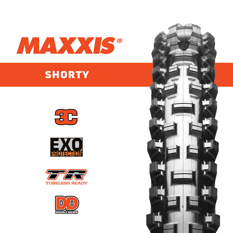 Maxxis Shorty Tyre 27.5" x 2.50" WT 3C/TR/DD Maxx Grip Foldable